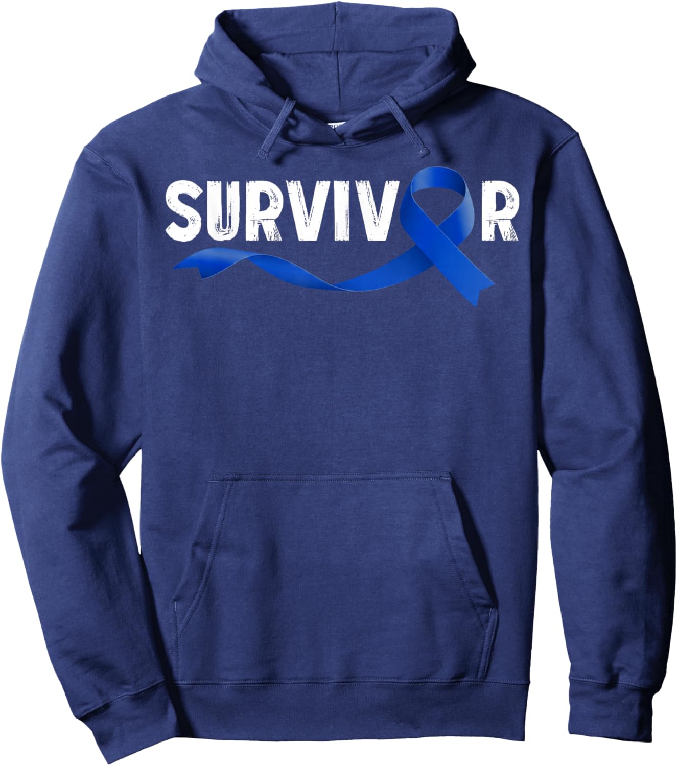 Survivor Colon Cancer Month Support Ruban Bleu Hoodie - Hoodie | Navy