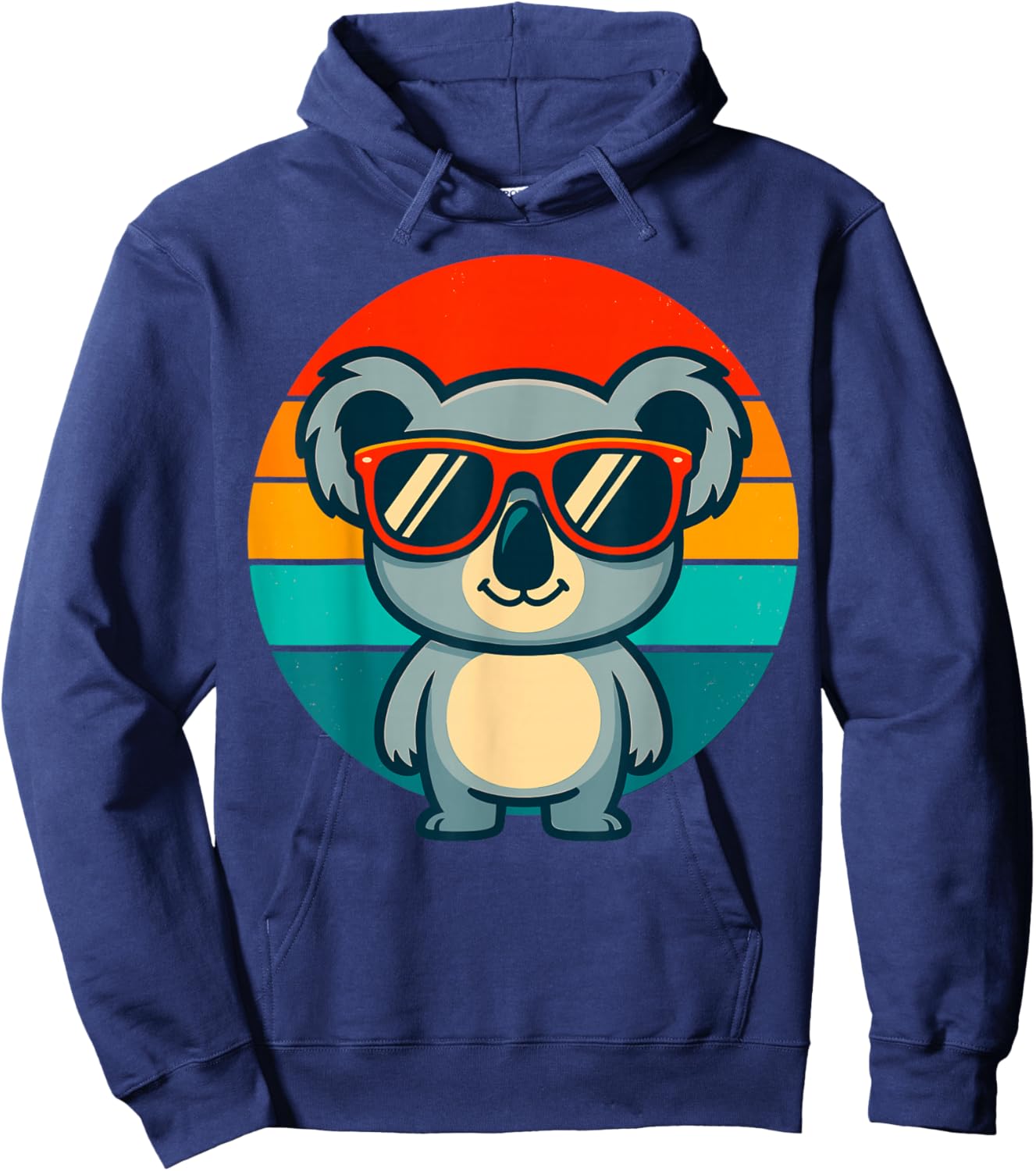Retro Koala with Sunglasses Hoodie - Hoodie | Navy