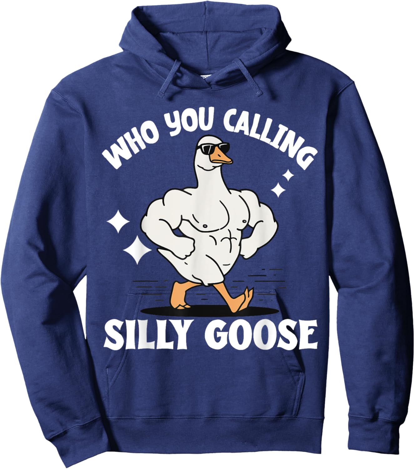 Who You Calling Silly Goose Gym Hoodie - Hoodie | Navy