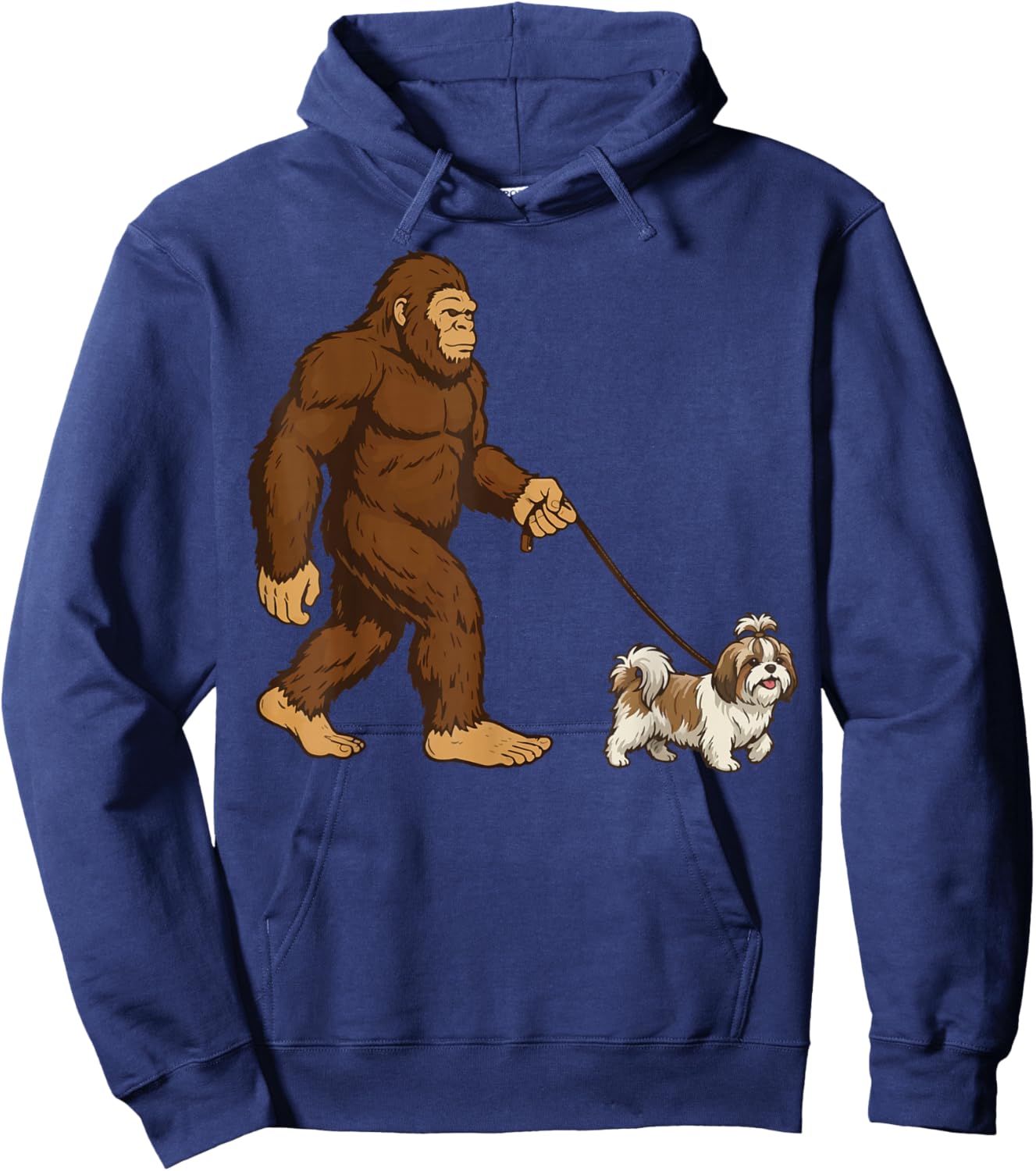 Bigfoot Shih Tzu Hoodie - Hoodie | Navy