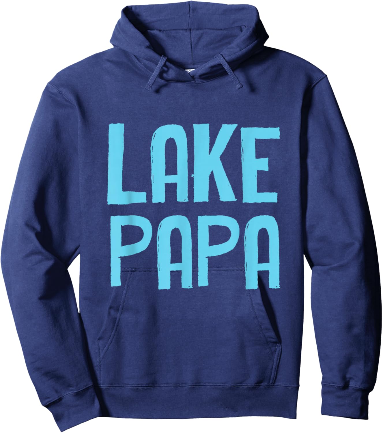 Funny Dad Lake Papa Hoodie - Hoodie | Navy