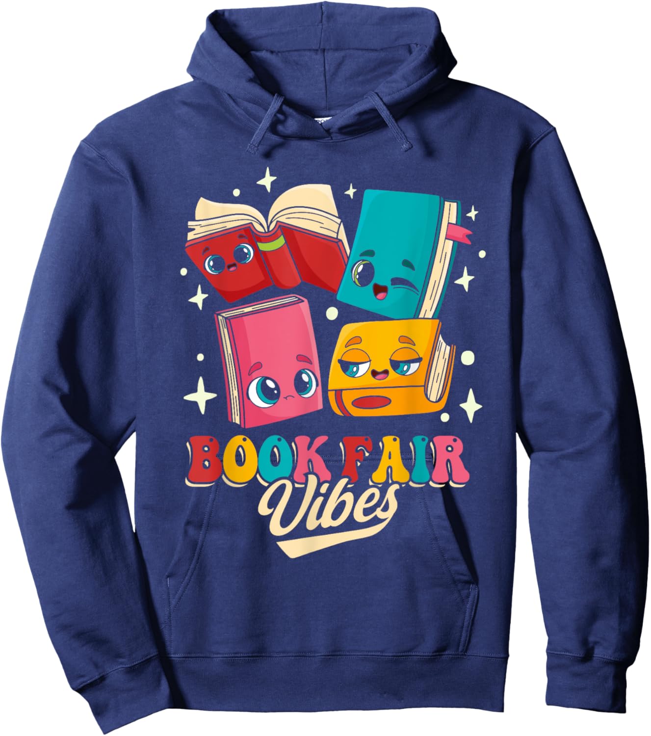 Book Fair Vibes Hoodie - Hoodie | Navy
