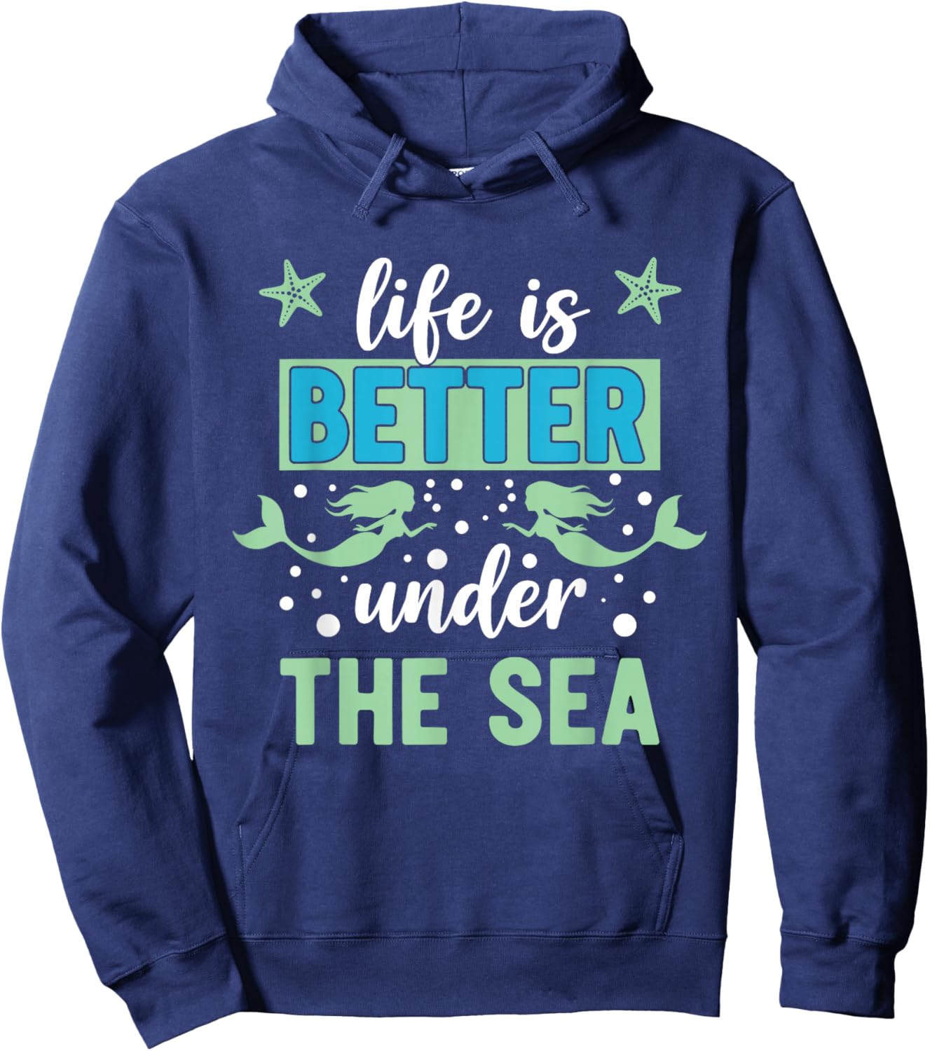 Life is Better Under The Sea Hoodie - Hoodie | Navy