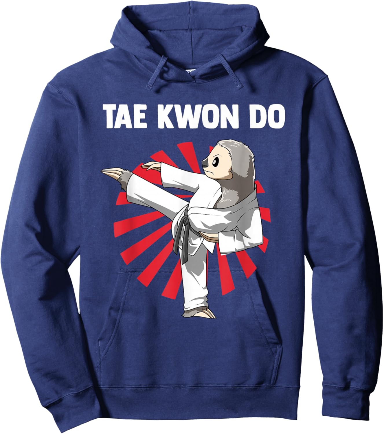 Taekwondo Sloth Funny Taekwondo Hoodie - Hoodie | Navy