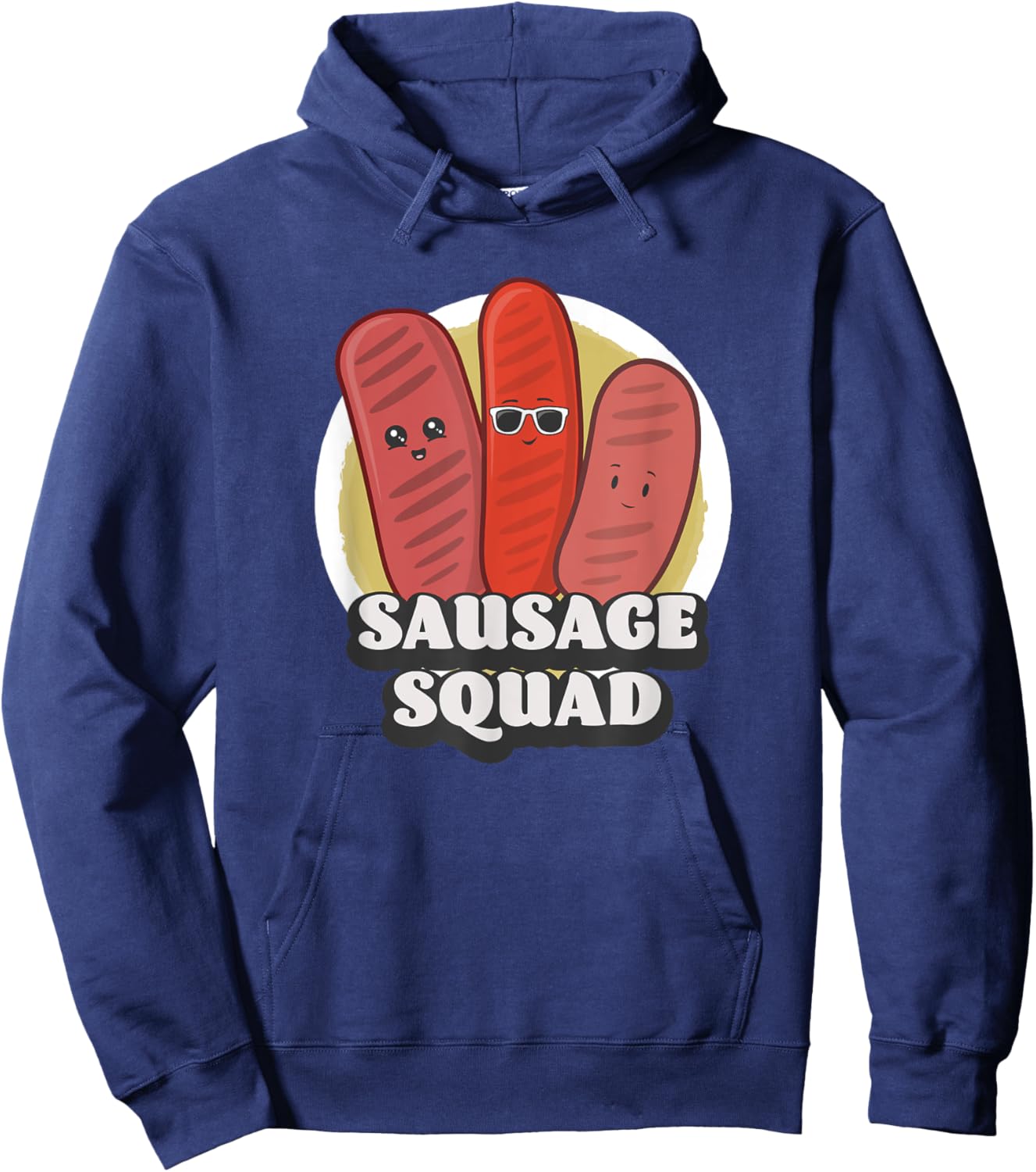 Sausage Squad Funny BBQ Sausage Lover Hoodie - Hoodie | Navy