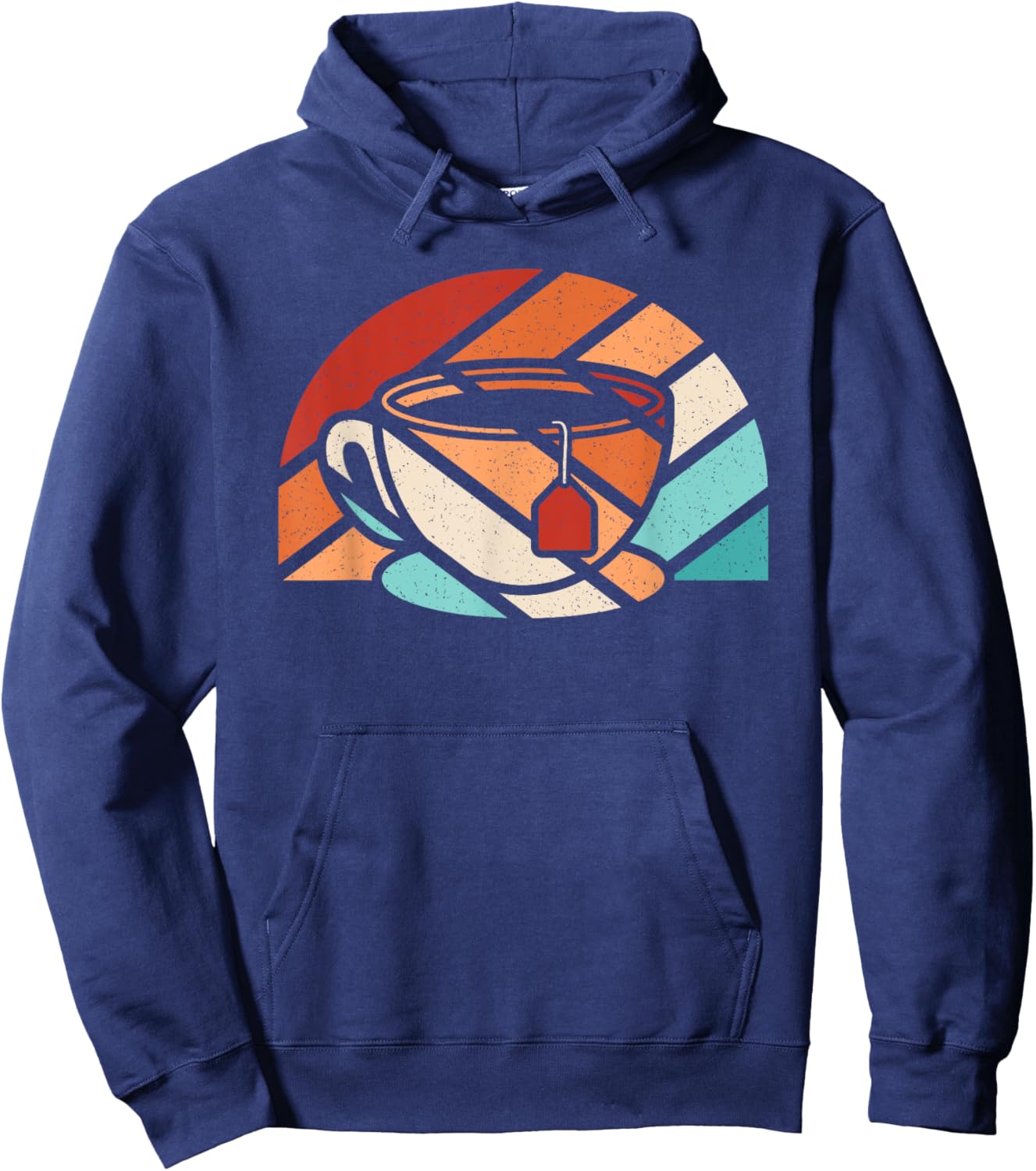 Cup Of Tea Retro Tea Lover Hoodie - Hoodie | Navy