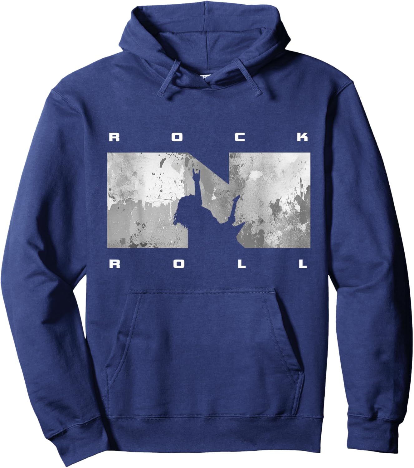 Rock N Roll Guitar Hoodie - Hoodie | Navy