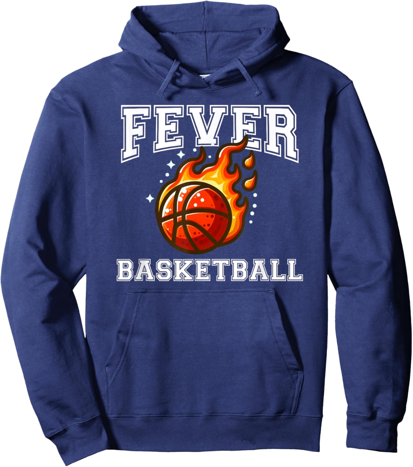 Basketball Fever Vintage Hoodie - Hoodie | Navy