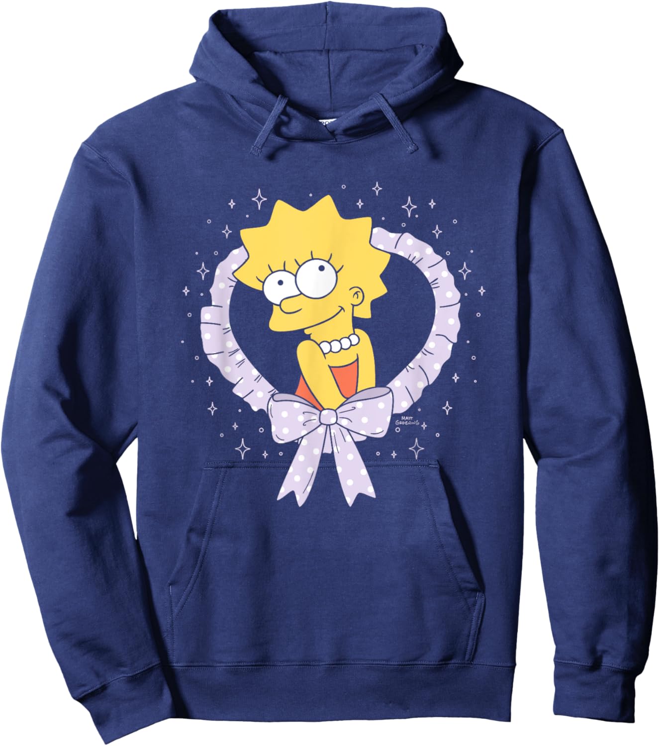 The Simpsons Valentine's Day Sweet Lisa Heart Hoodie - Hoodie | Navy