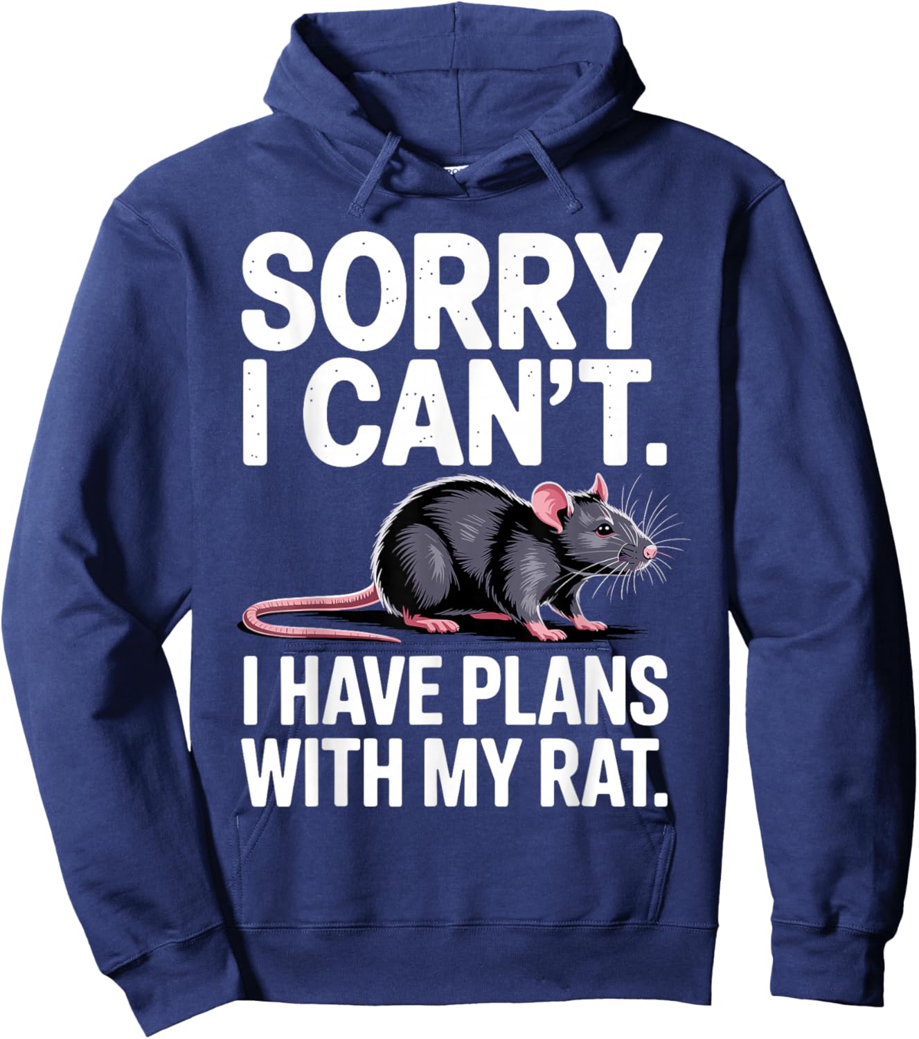 Funny Rat Costume Women Kids Rodent Rat Lover Hoodie - Hoodie | Navy