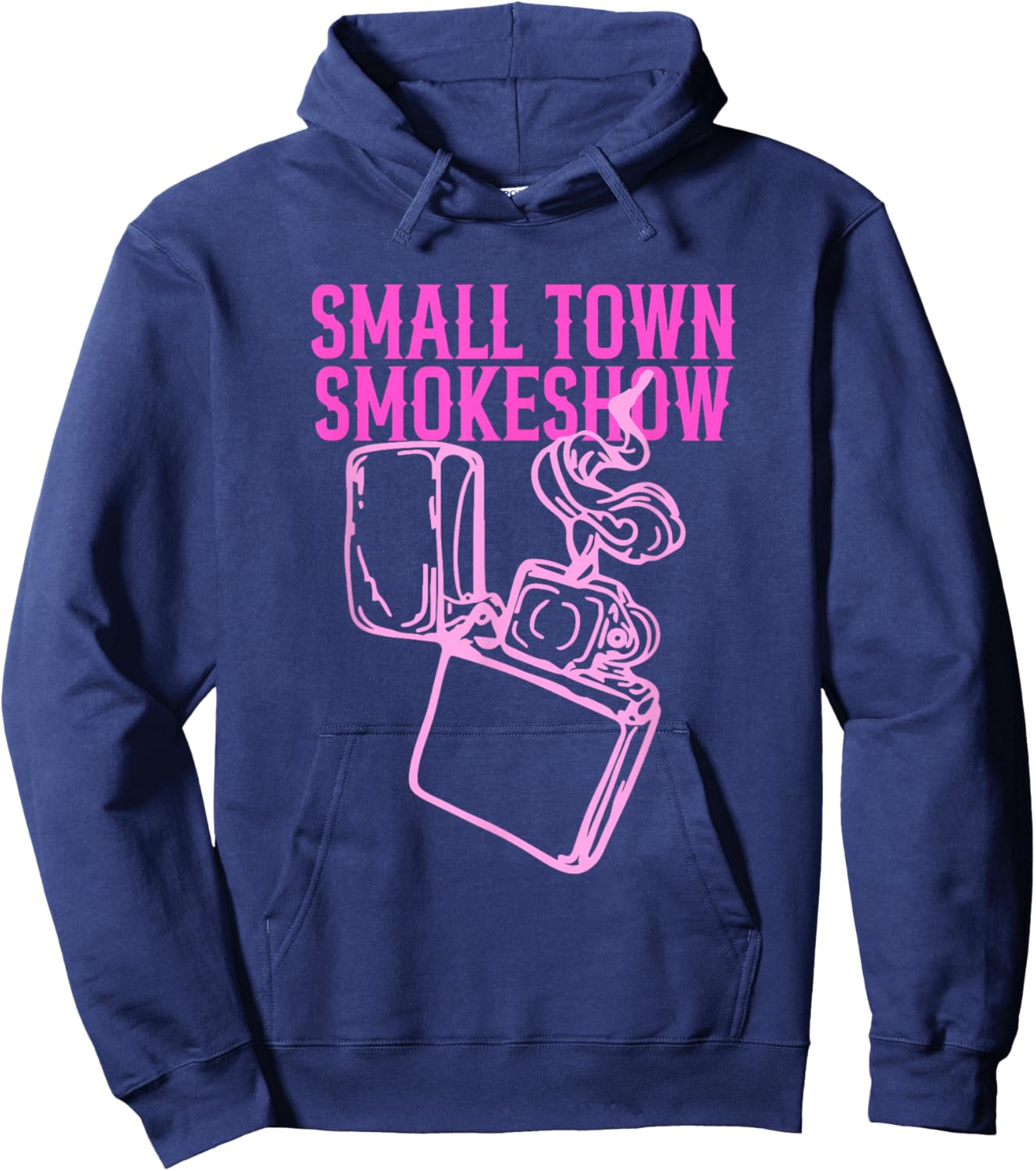 Small Town Smokeshow Apparel Hoodie - Hoodie | Navy