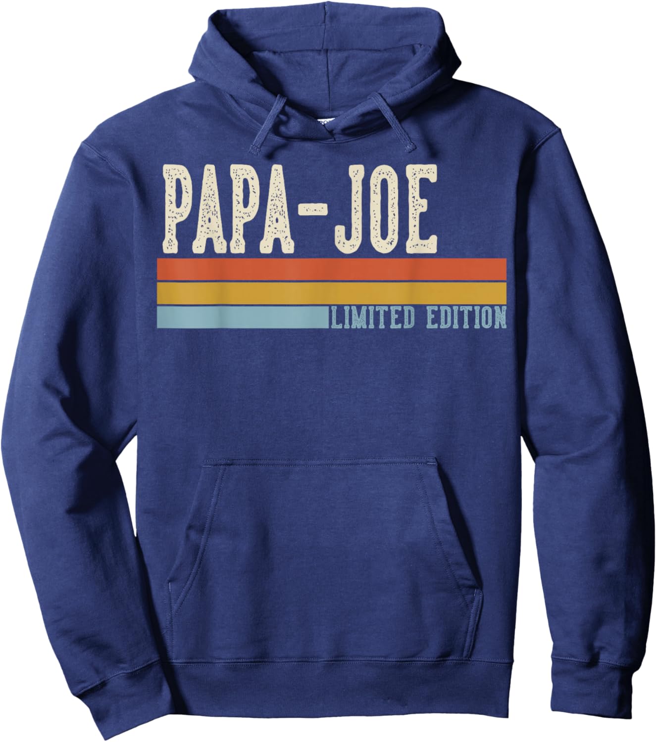PAPA-Joe Vintage Grandpa Retro Fathers Day Hoodie - Hoodie | Navy