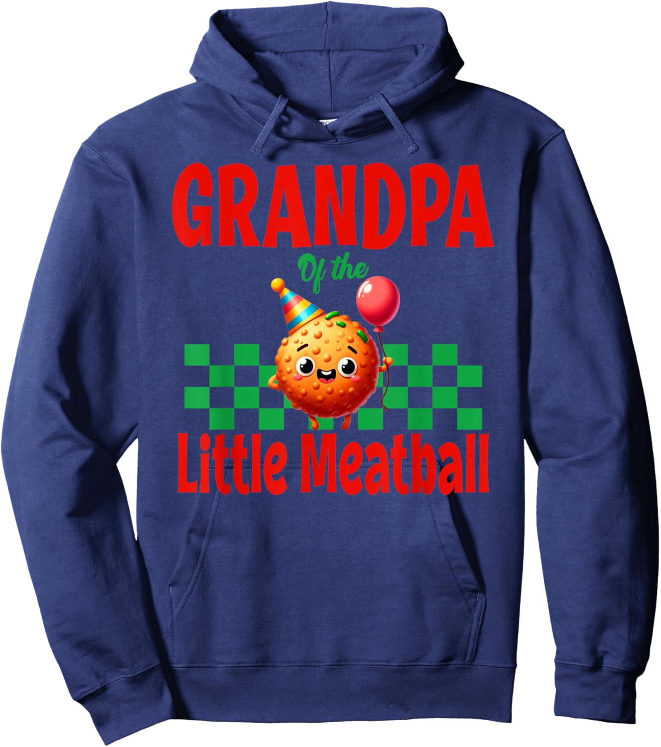 Little Meatball Italian 1st Birthday Boy Hoodie - Hoodie | Navy