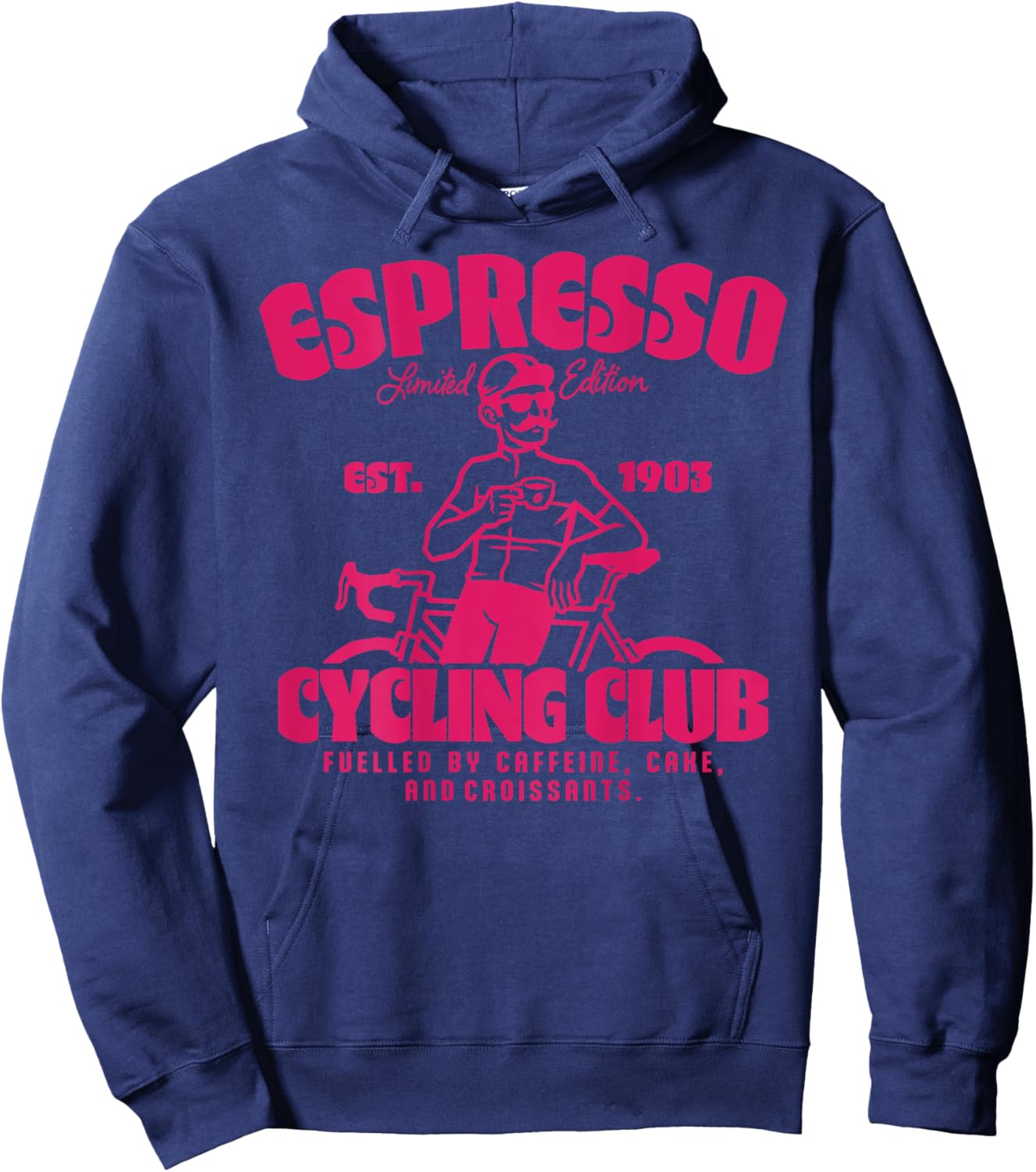 Espresso Rennrad Club Fahrrad Radsport Kaffee Hoodie - Hoodie | Navy