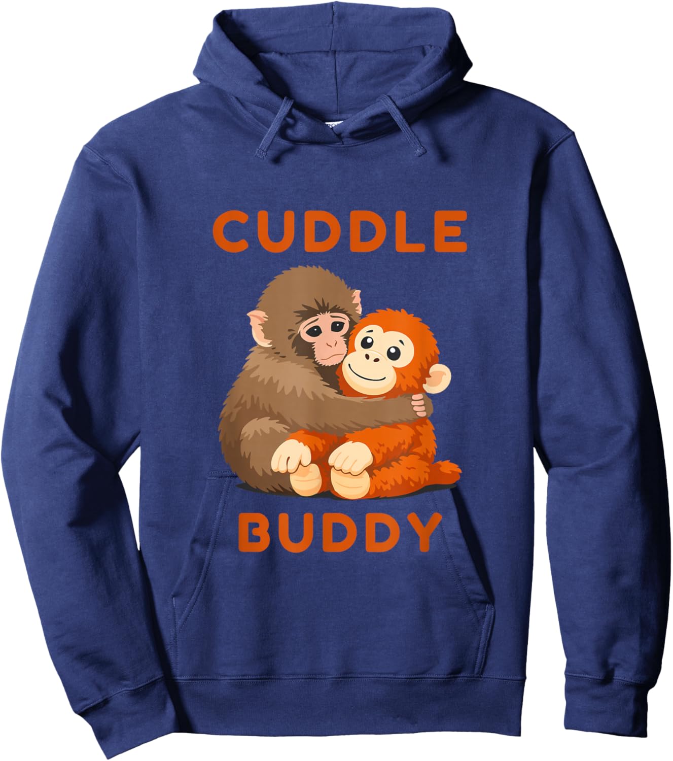 Baby Monkey Punch Cuddle Buddy with Stuffed Toy Hoodie - Hoodie | Navy