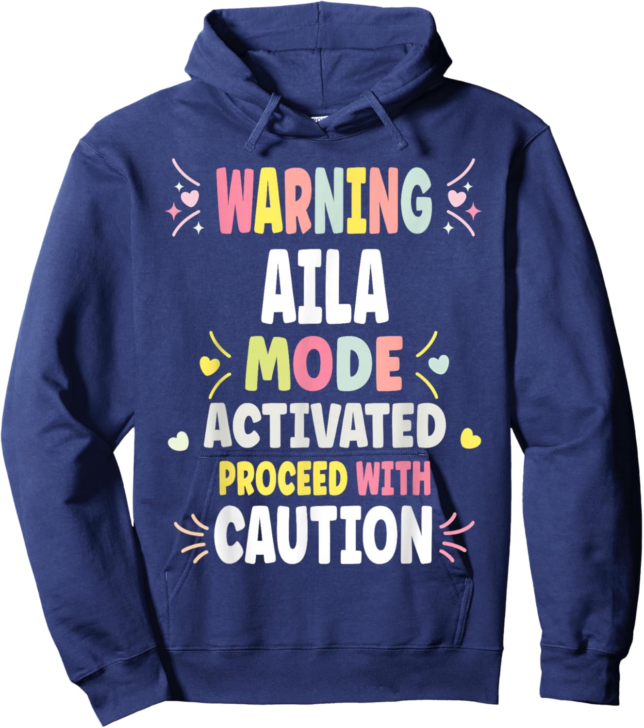 AILA Personalized Women's Gift Custom AILA Hoodie - Hoodie | Navy