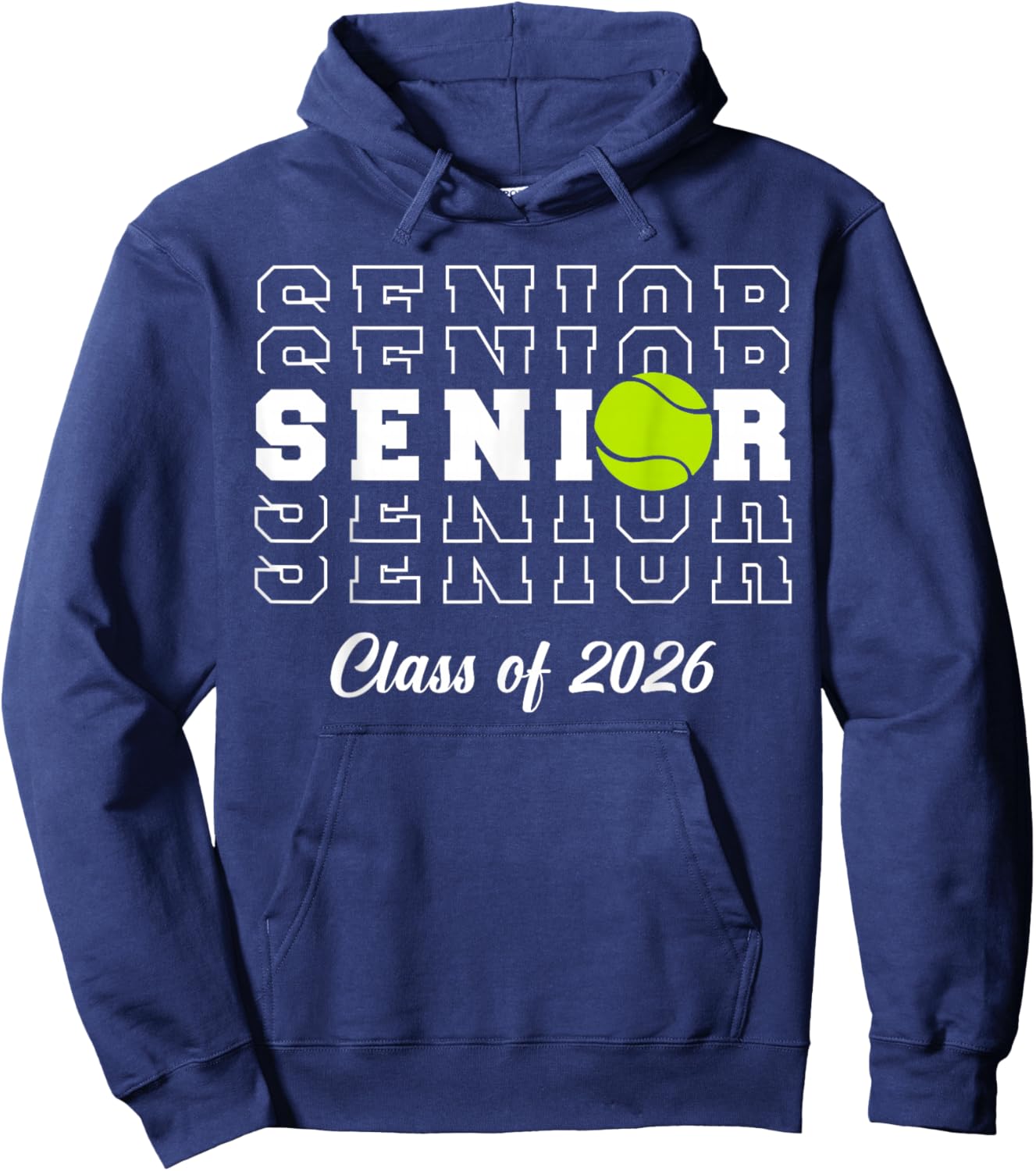 Class of 2026 Tennis Senior Athlete Hoodie - Hoodie | Navy