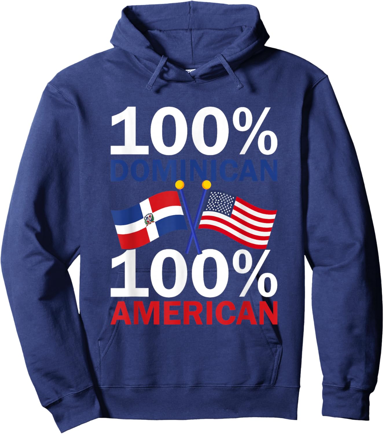 Dominican Republic Flag Republica Dominicana Hoodie - Hoodie | Navy