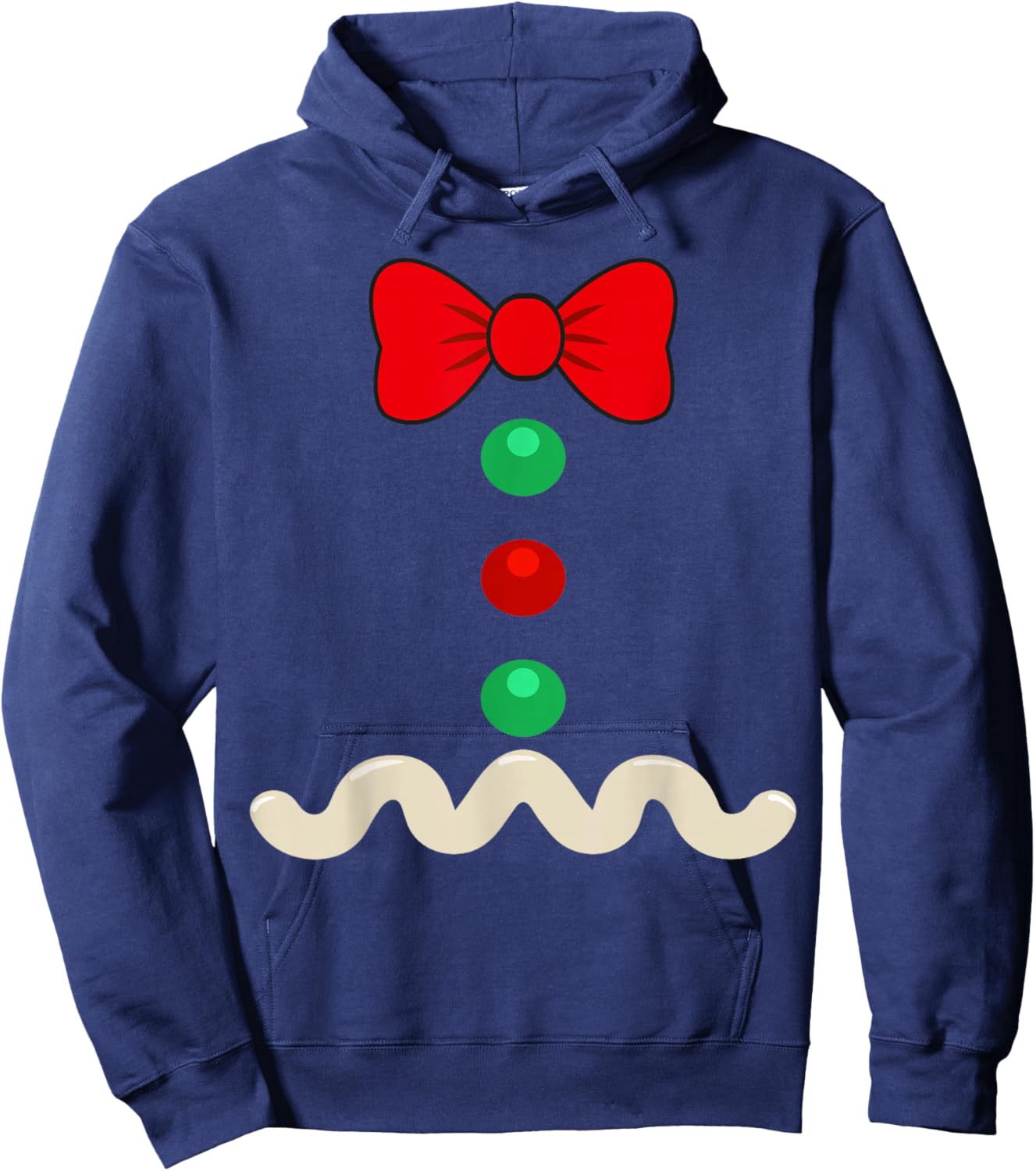 Gingerbread Man Costume Halloween Christmas Hoodie - Hoodie | Navy