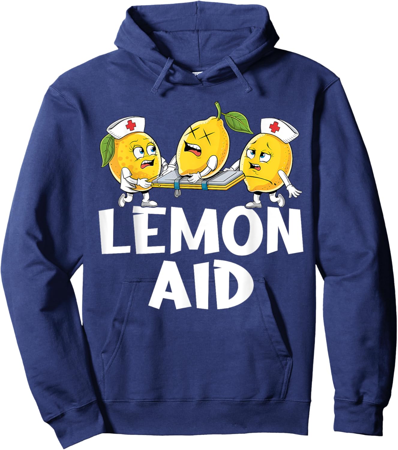 Lemon Aid Funny Lemonade Funny Lemons Hoodie - Hoodie | Navy