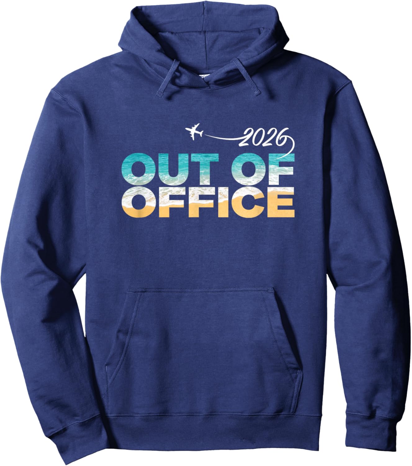 Out of Office 2026 Spruch Urlaubsmodus Humor Hoodie - Hoodie | Navy