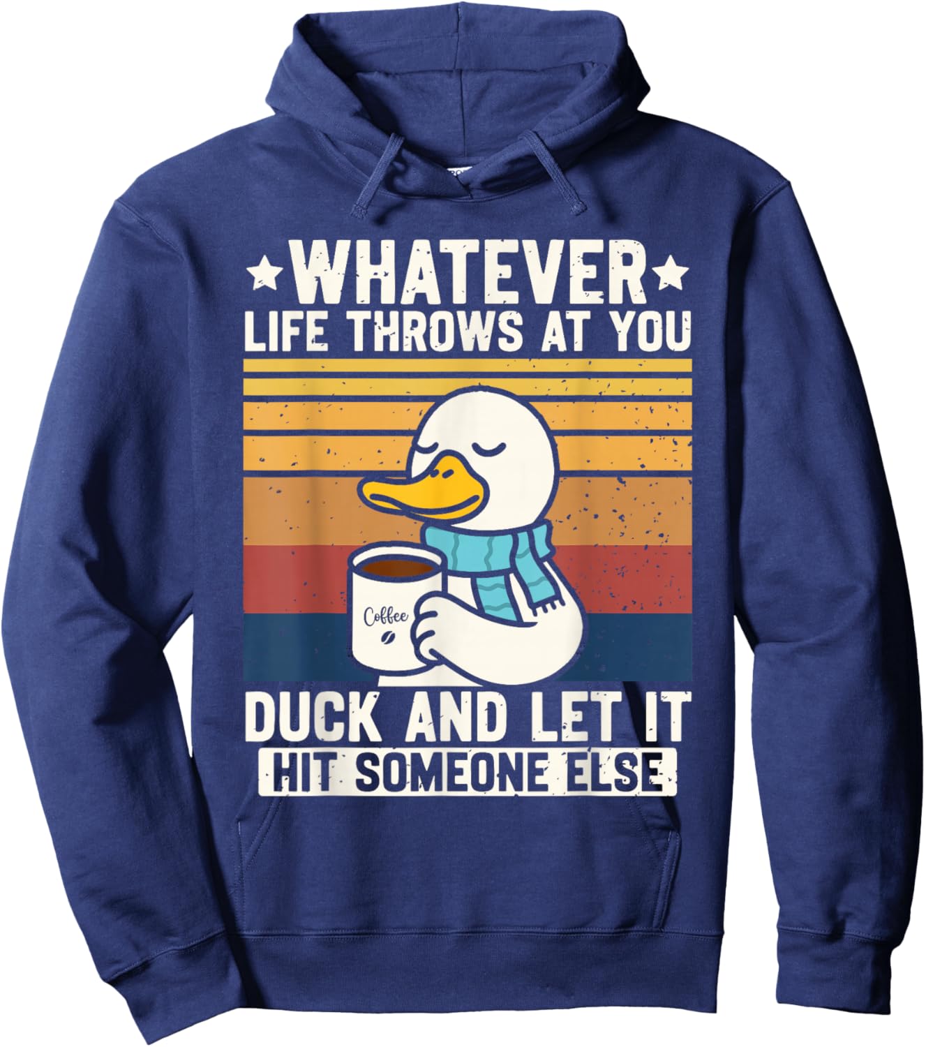 Graphic Women Teens Funny Duck Quotes Hoodie - Hoodie | Navy