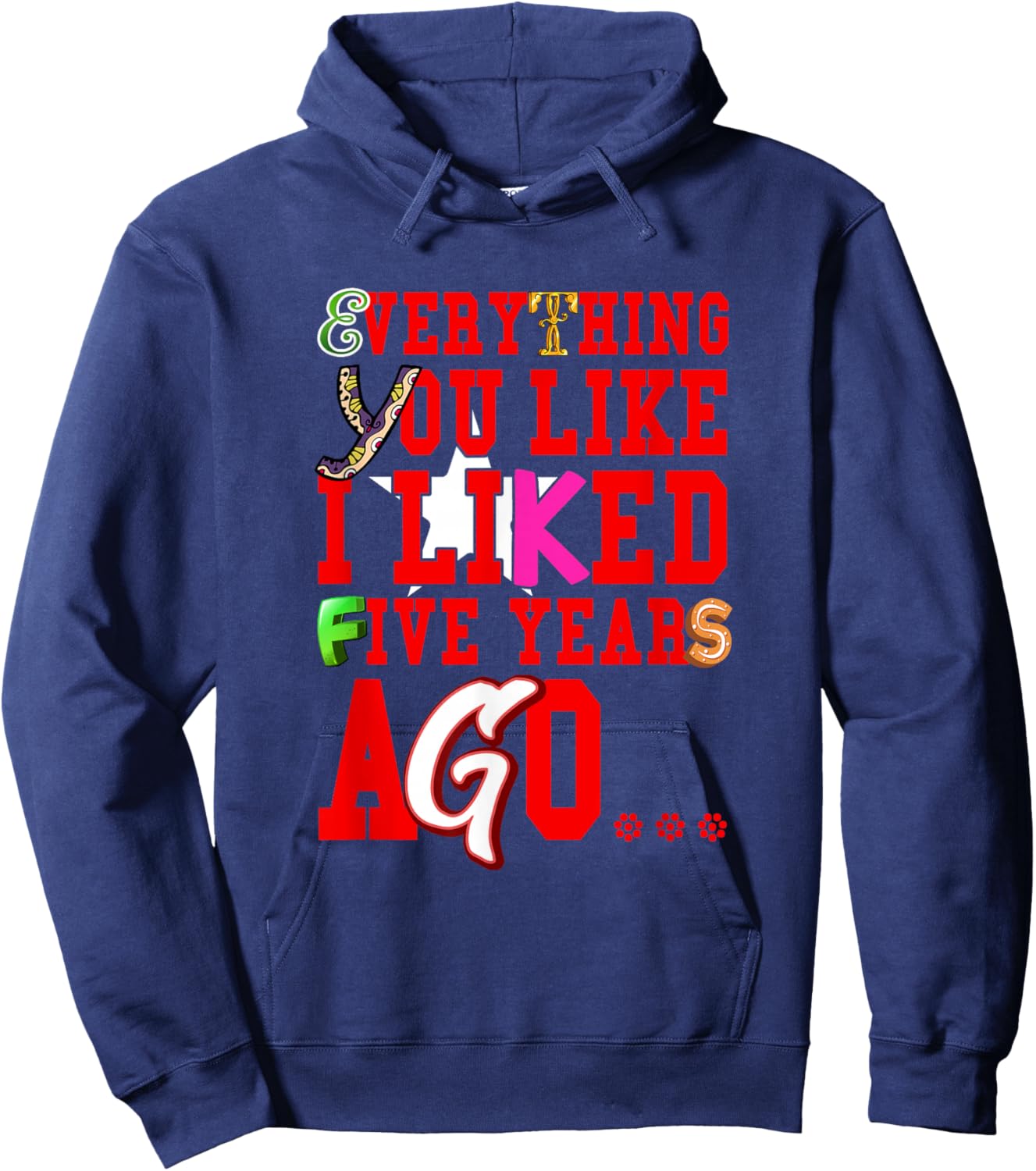 Red Color Catch Up Red Graphic Hoodie - Hoodie | Navy