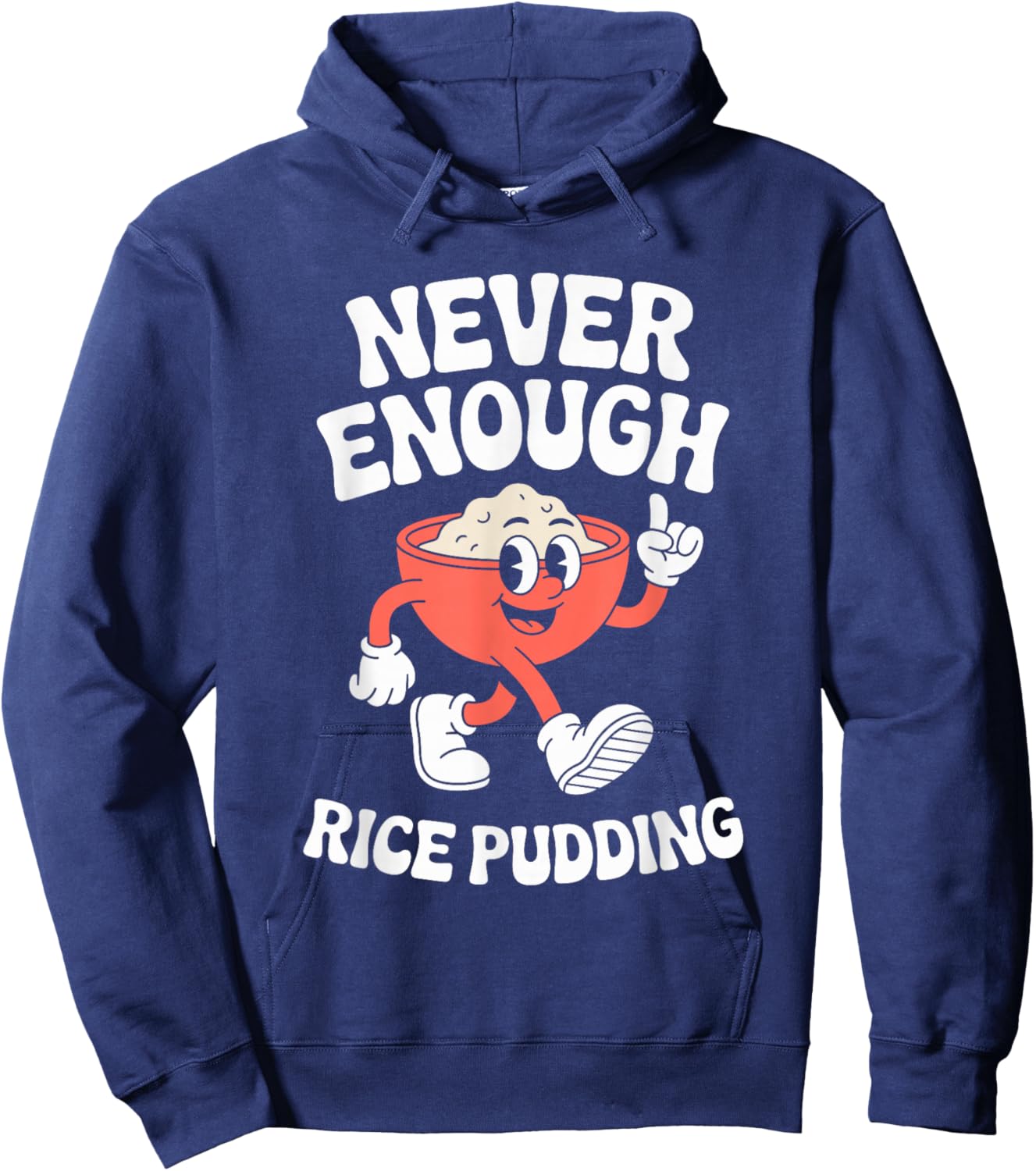 Funny Rice Pudding Retro Hoodie - Hoodie | Navy