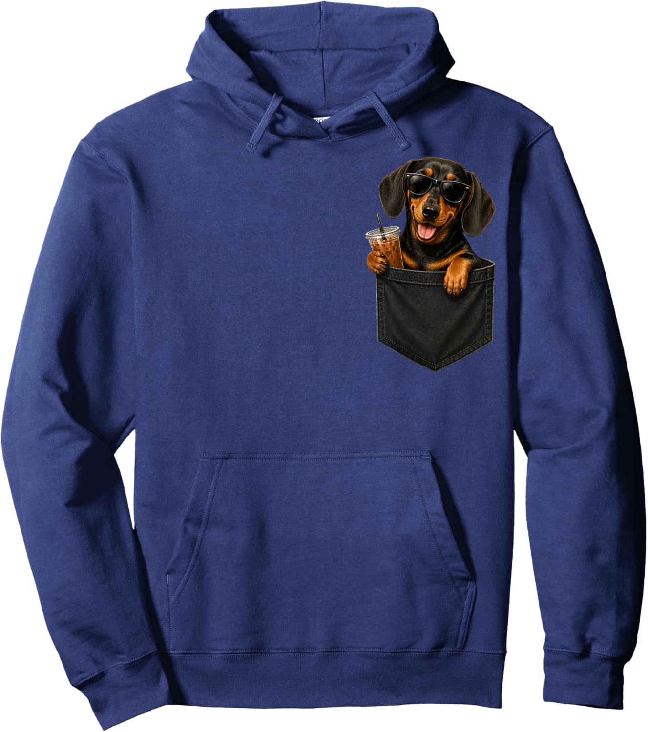 Cool Dachshund Coffee Bag , Women, Children Hoodie - Hoodie | Navy