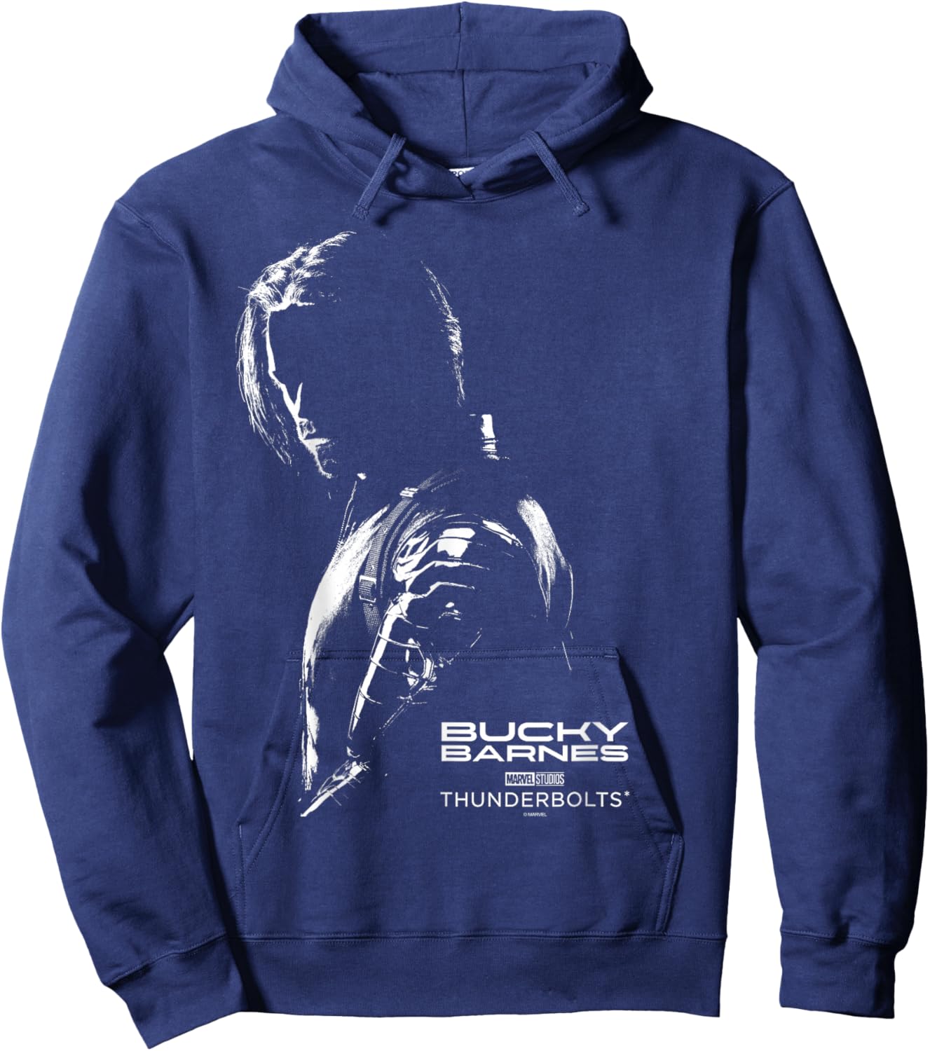 Marvel's Thunderbolts - Bucky Barnes Silhouette Hoodie - Hoodie | Navy