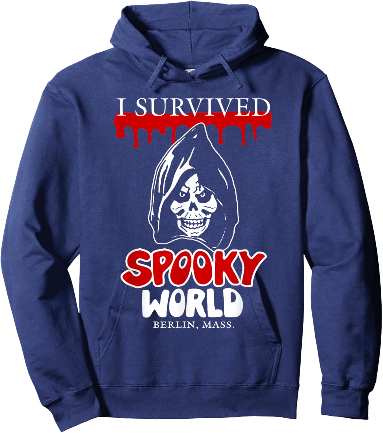 I Survived Spooky World funny design Hoodie - Hoodie | Navy