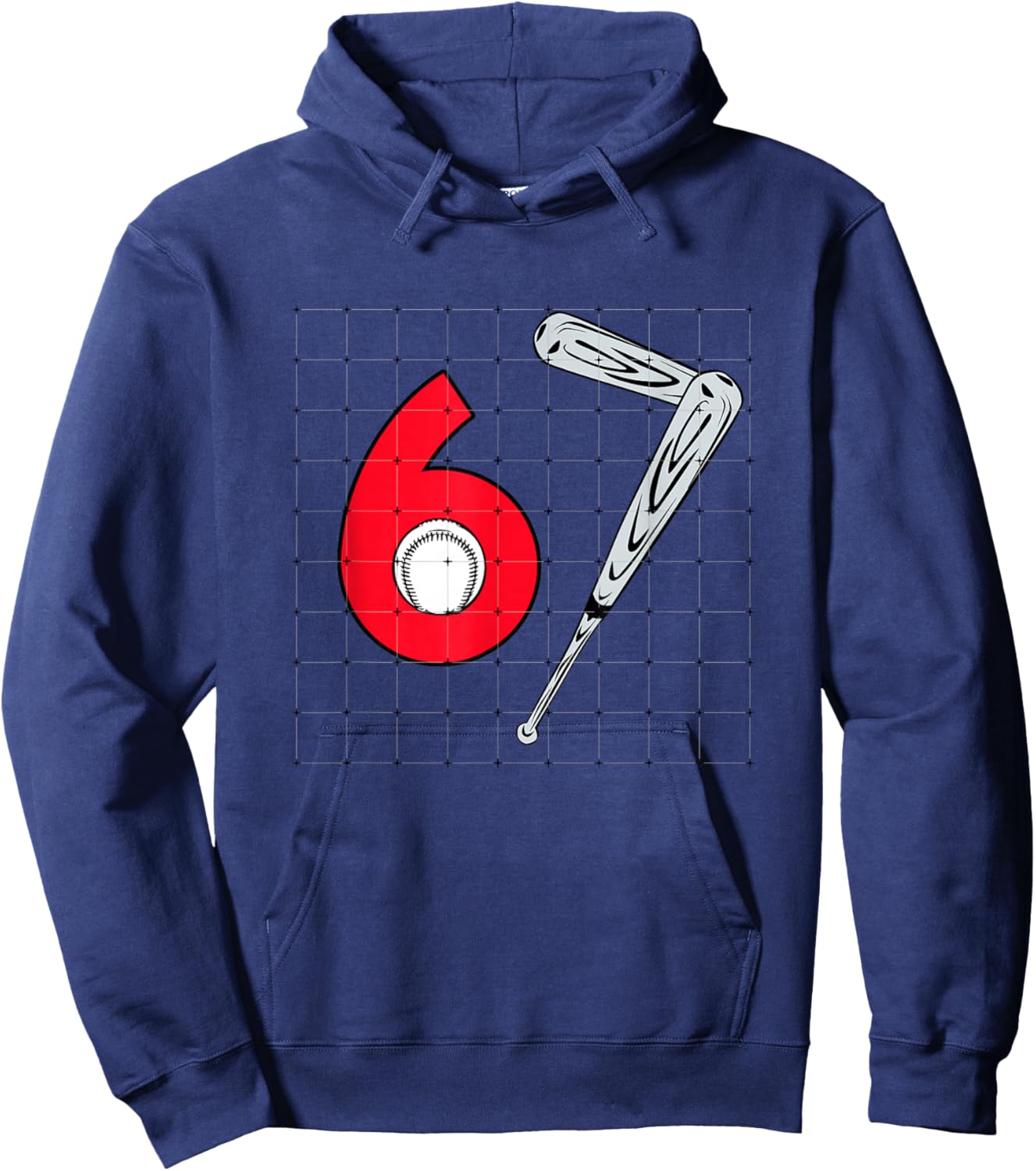 Funny Six Seven Meme Apparel Hoodie - Hoodie | Navy