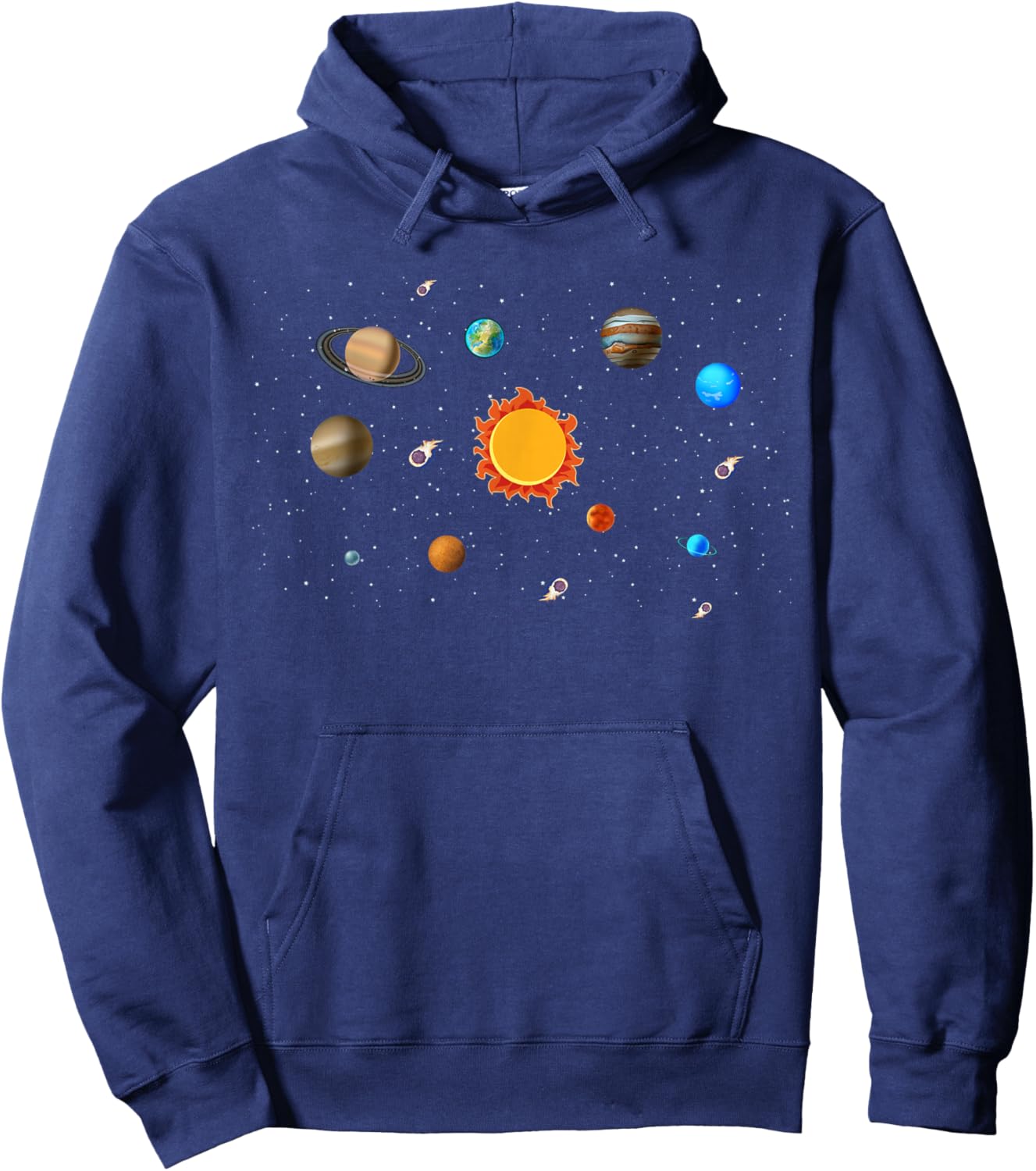 Solar System Space Planets Galaxy Kids Hoodie - Hoodie | Navy