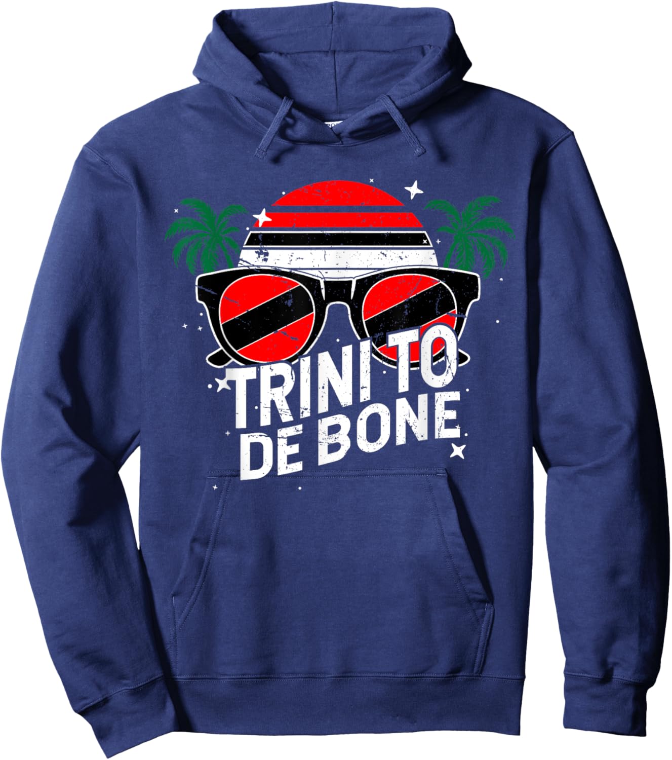 Trini To De Bone Trinidad And Tobago Hoodie - Hoodie | Navy
