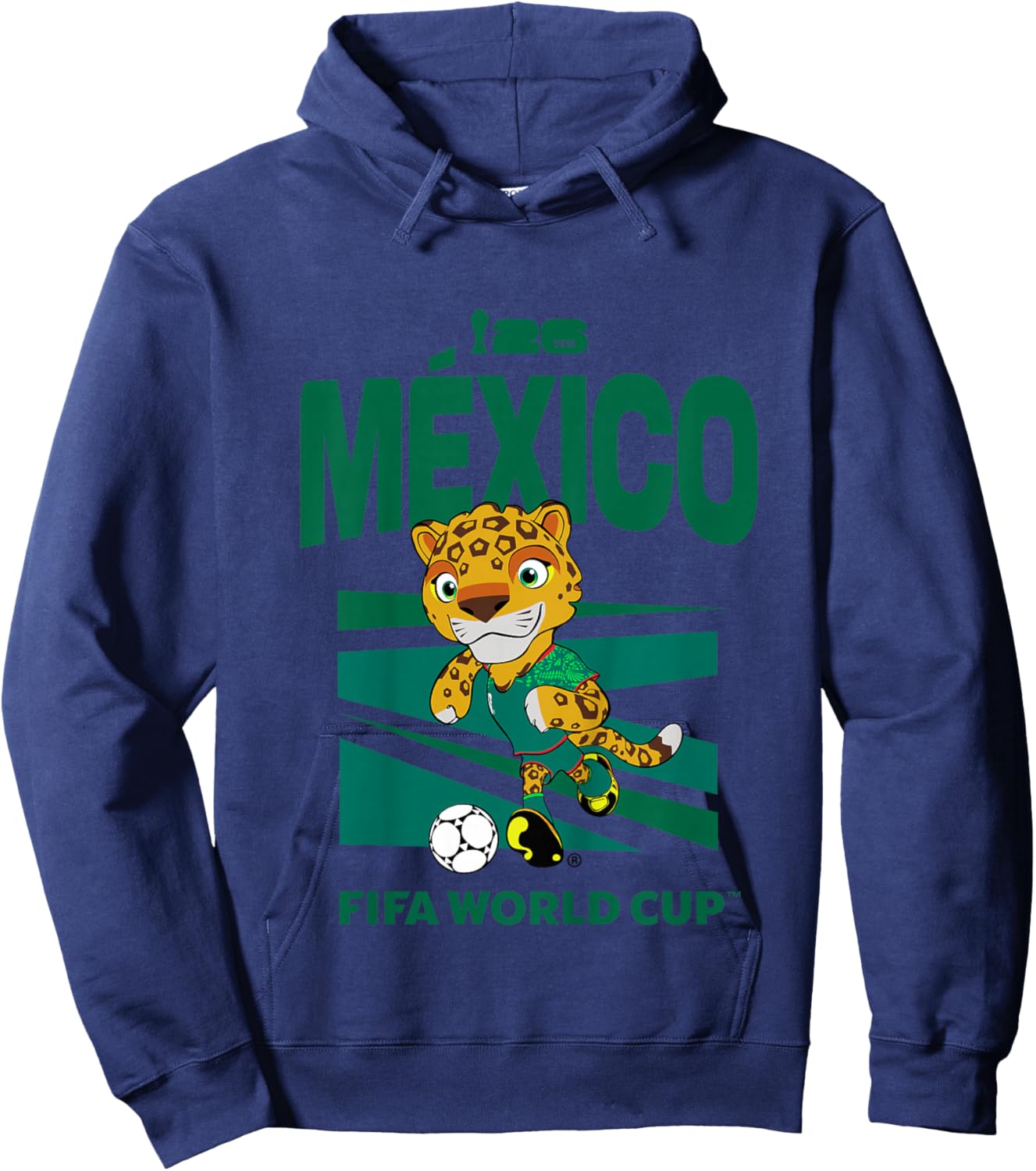 Kids FIFA World CUP26 Mexico Mascot Ball Hoodie - Hoodie | Navy