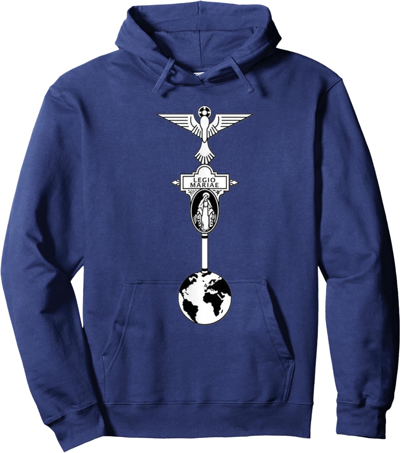 Legion Of Mary Our Lady Catholic Hoodie - Hoodie | Navy