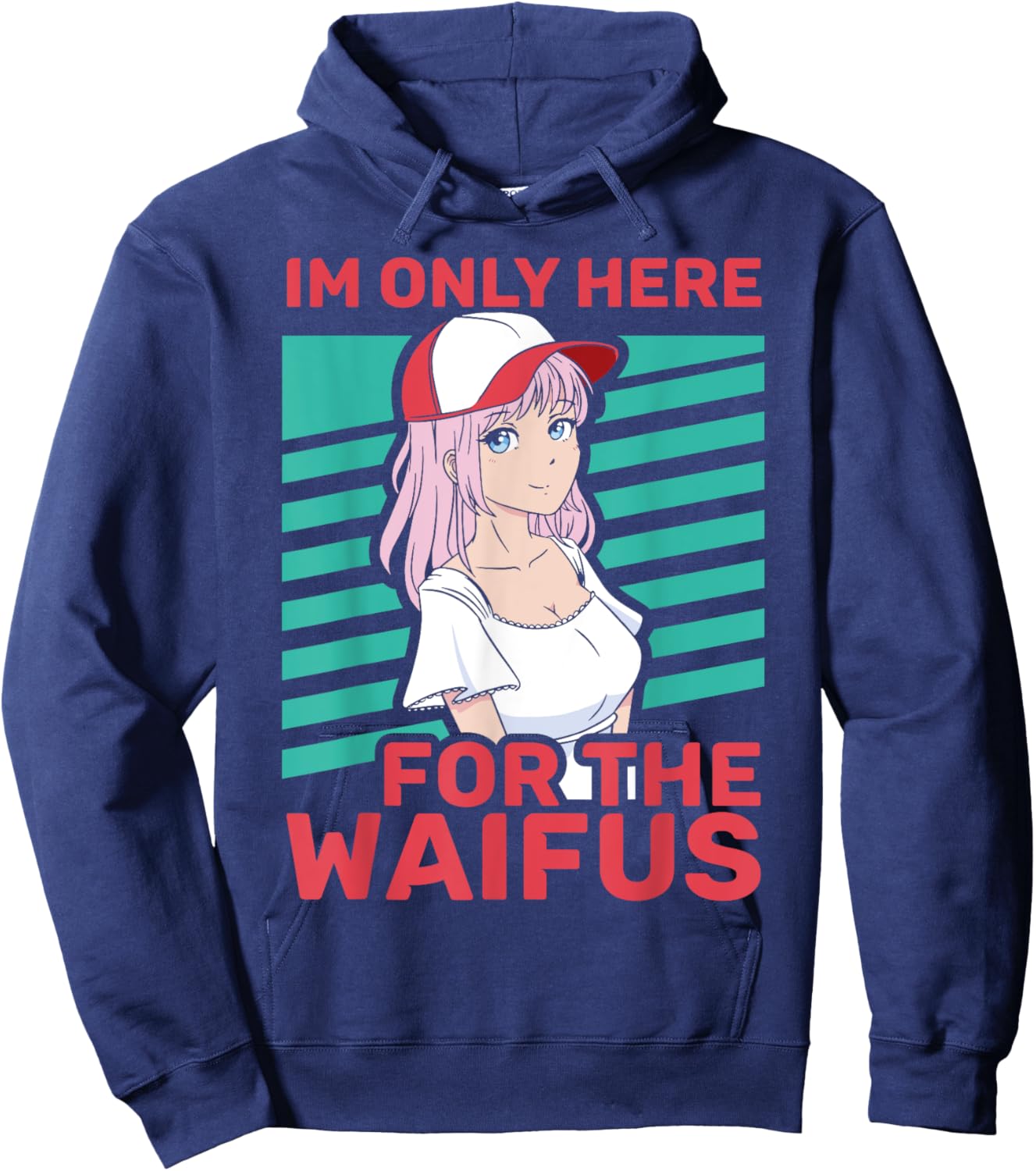 Anime Fan Waifu Lover Manga Hoodie - Hoodie | Navy