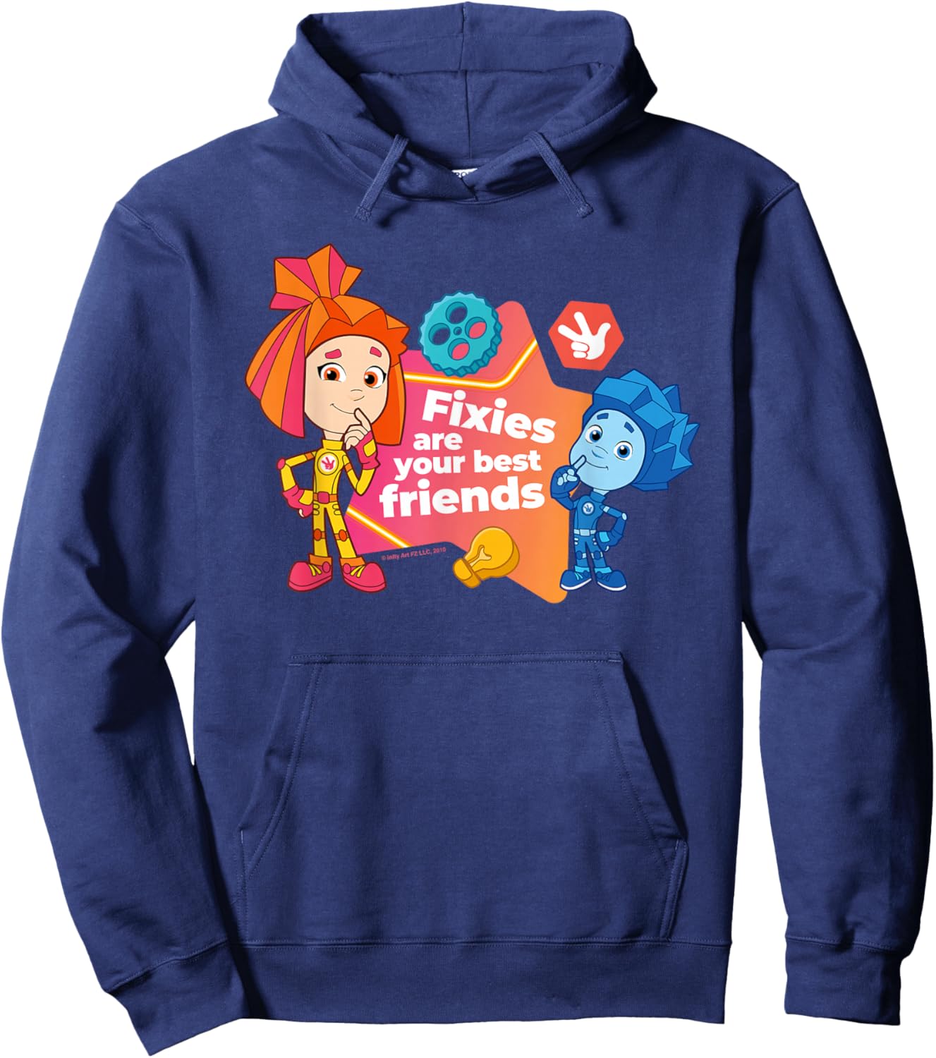 The Fixies are Your Best Friends Simka & Nolik Hoodie - Hoodie | Navy