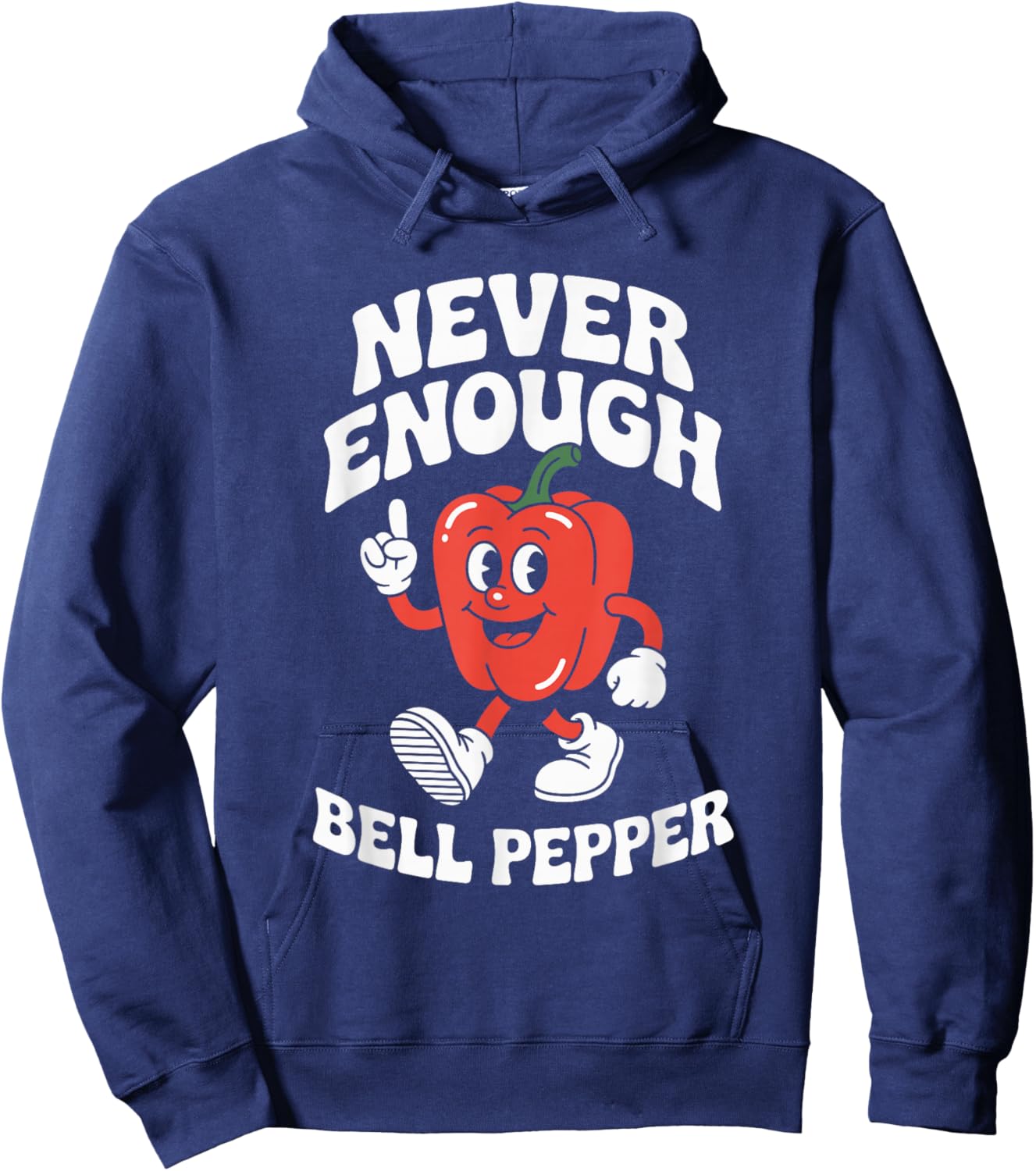 Funny Bell Pepper Retro Hoodie - Hoodie | Navy