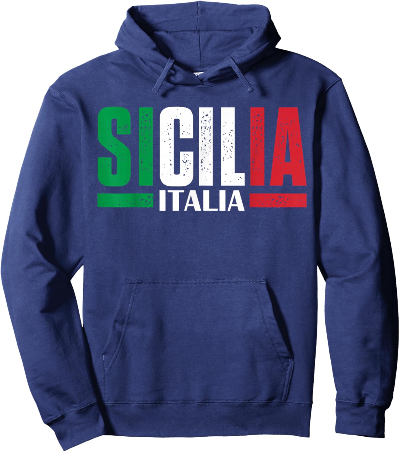 Sicilia Italia Flag Sicily Italy Sicilian Hoodie - Hoodie | Navy