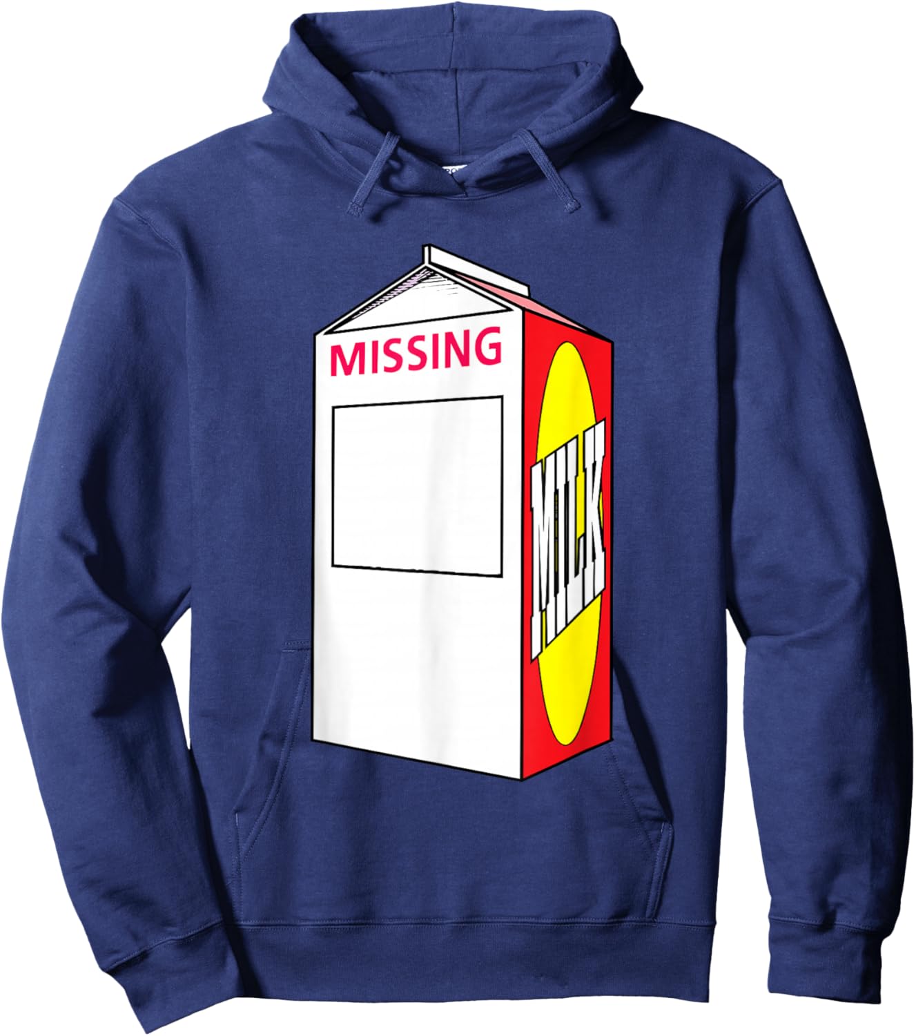 Missing Person milk Carton Hoodie - Hoodie | Navy