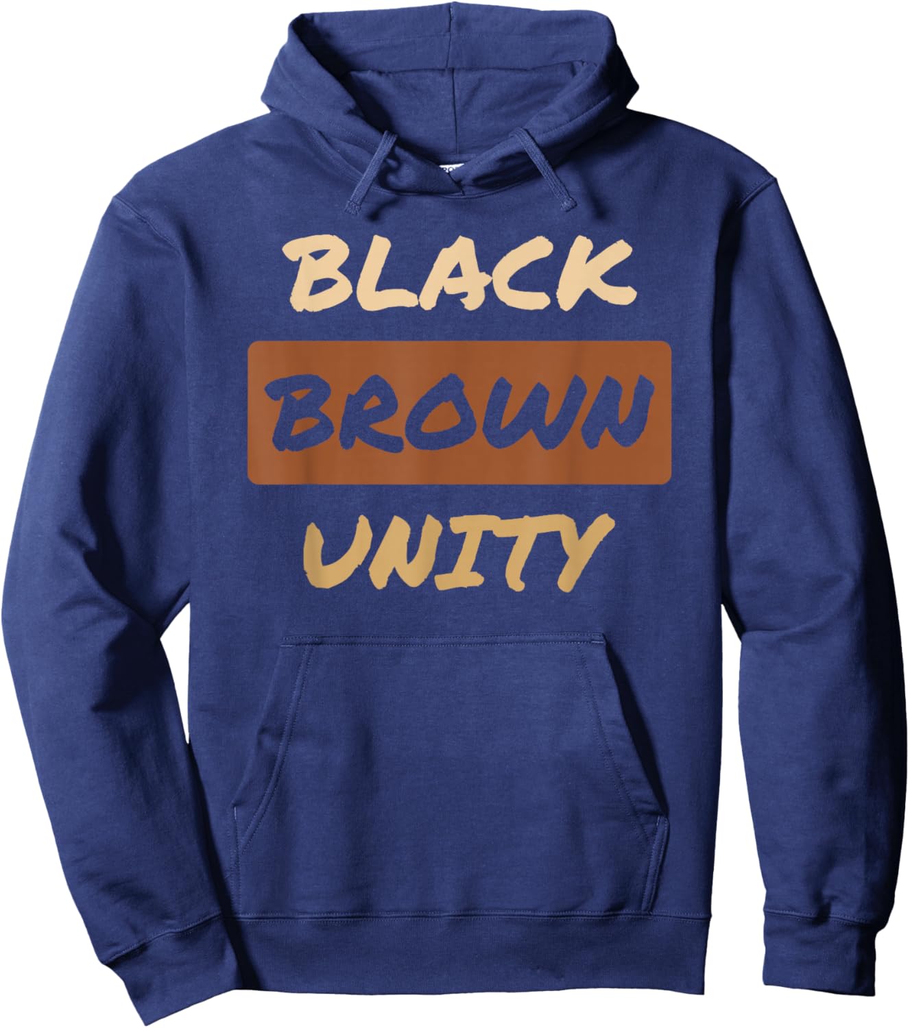 Black Brown Unity Hoodie - Hoodie | Navy