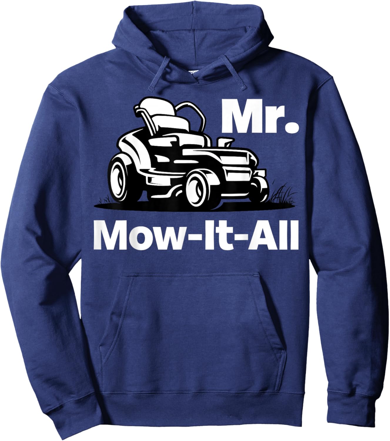 Mister Mow-It-All Funny Lawnmower Gardening Hoodie - Hoodie | Navy