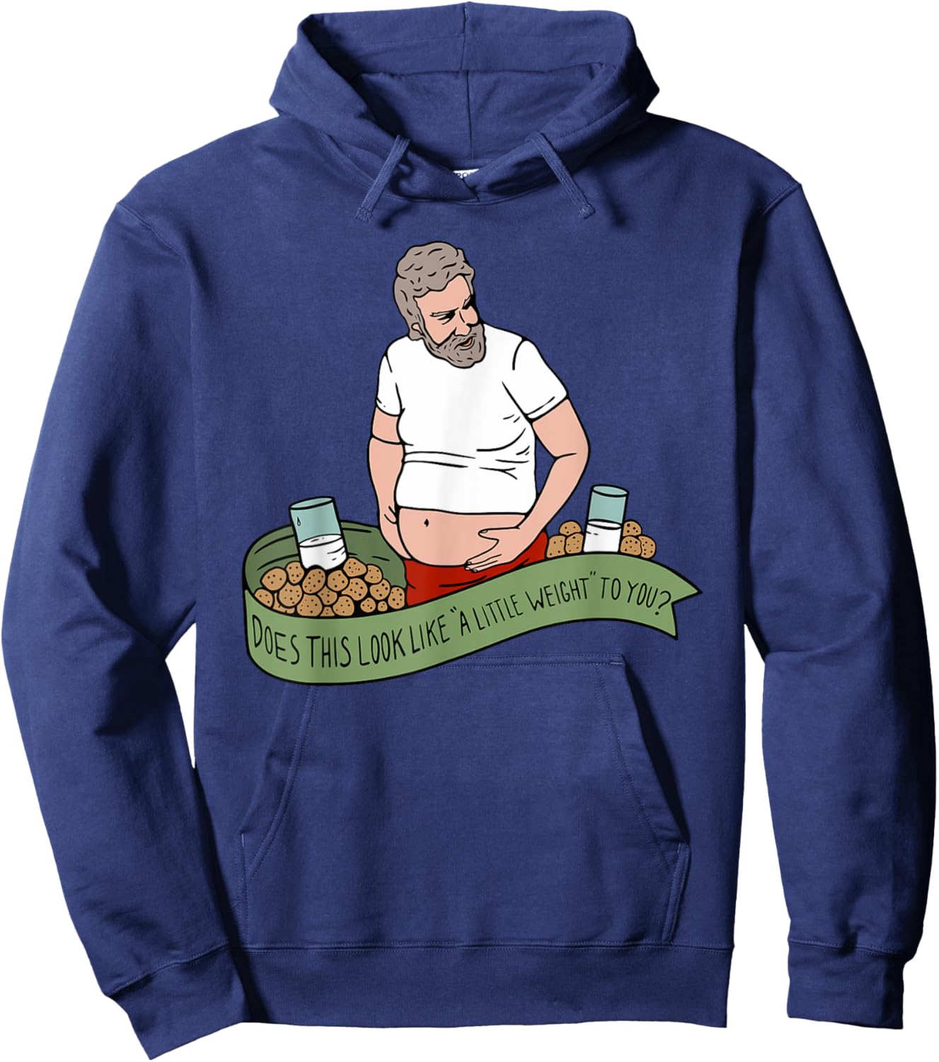 The Santa Clause “A Little Weight” Funny Design Hoodie - Hoodie | Navy