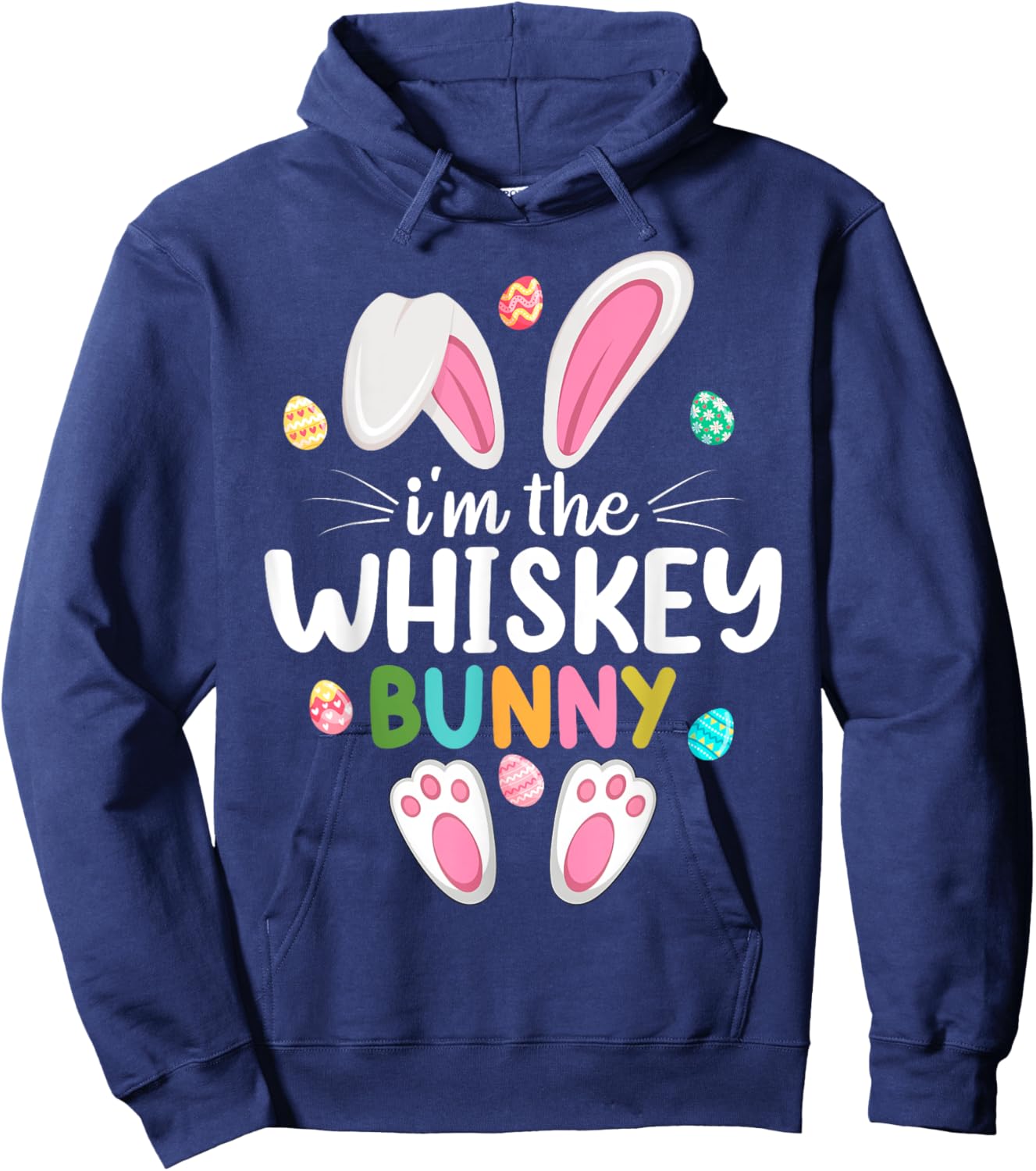 I'm The Whiskey Bunny Matching Family Easter Hoodie - Hoodie | Navy