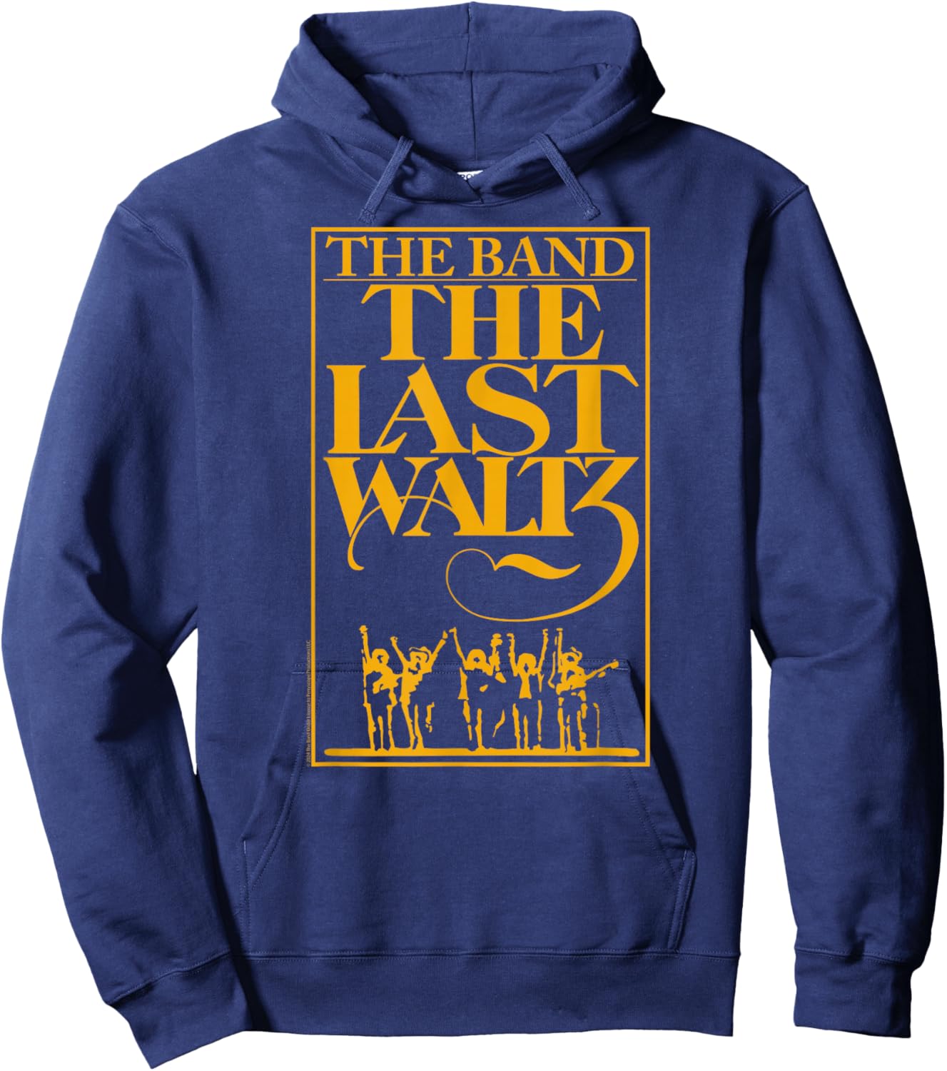 The Band The Last Waltz Yellow Print Hoodie - Hoodie | Navy