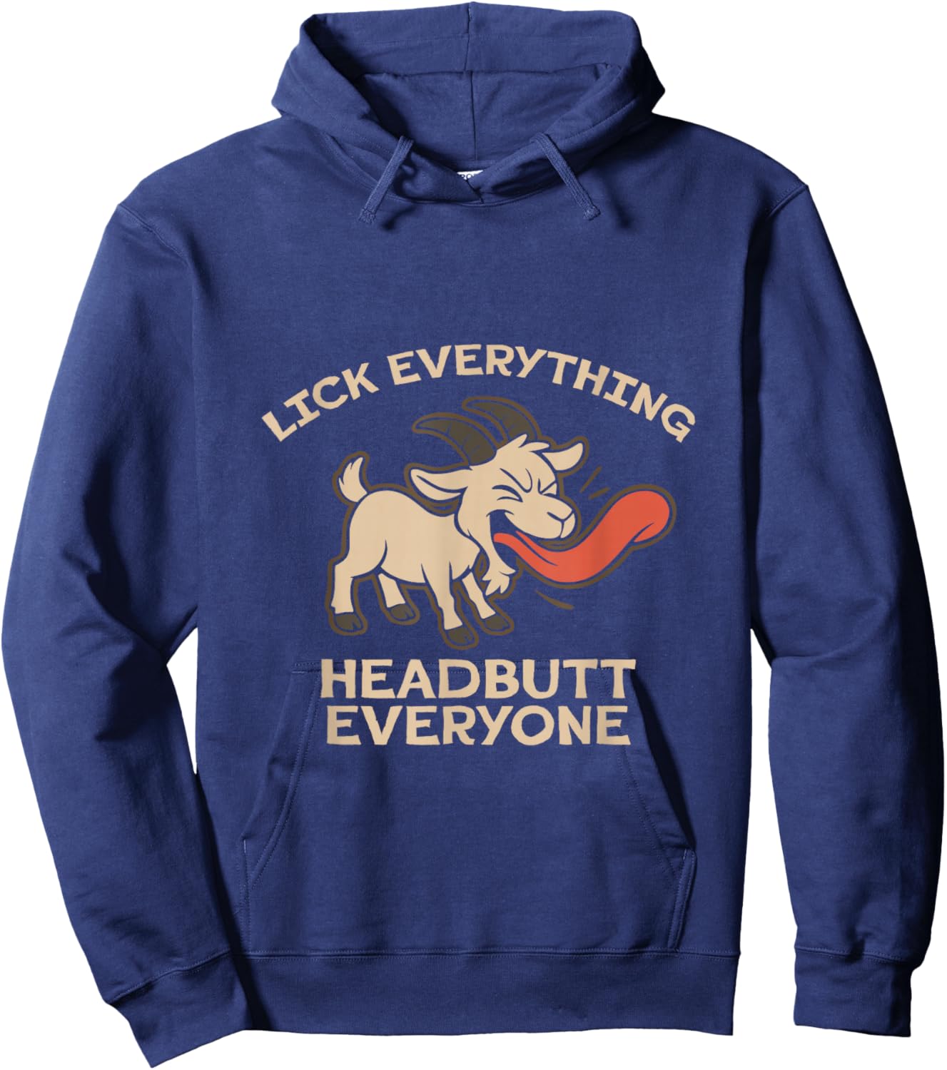 Headbutt Everyone Goat Simulator Hoodie - Hoodie | Navy