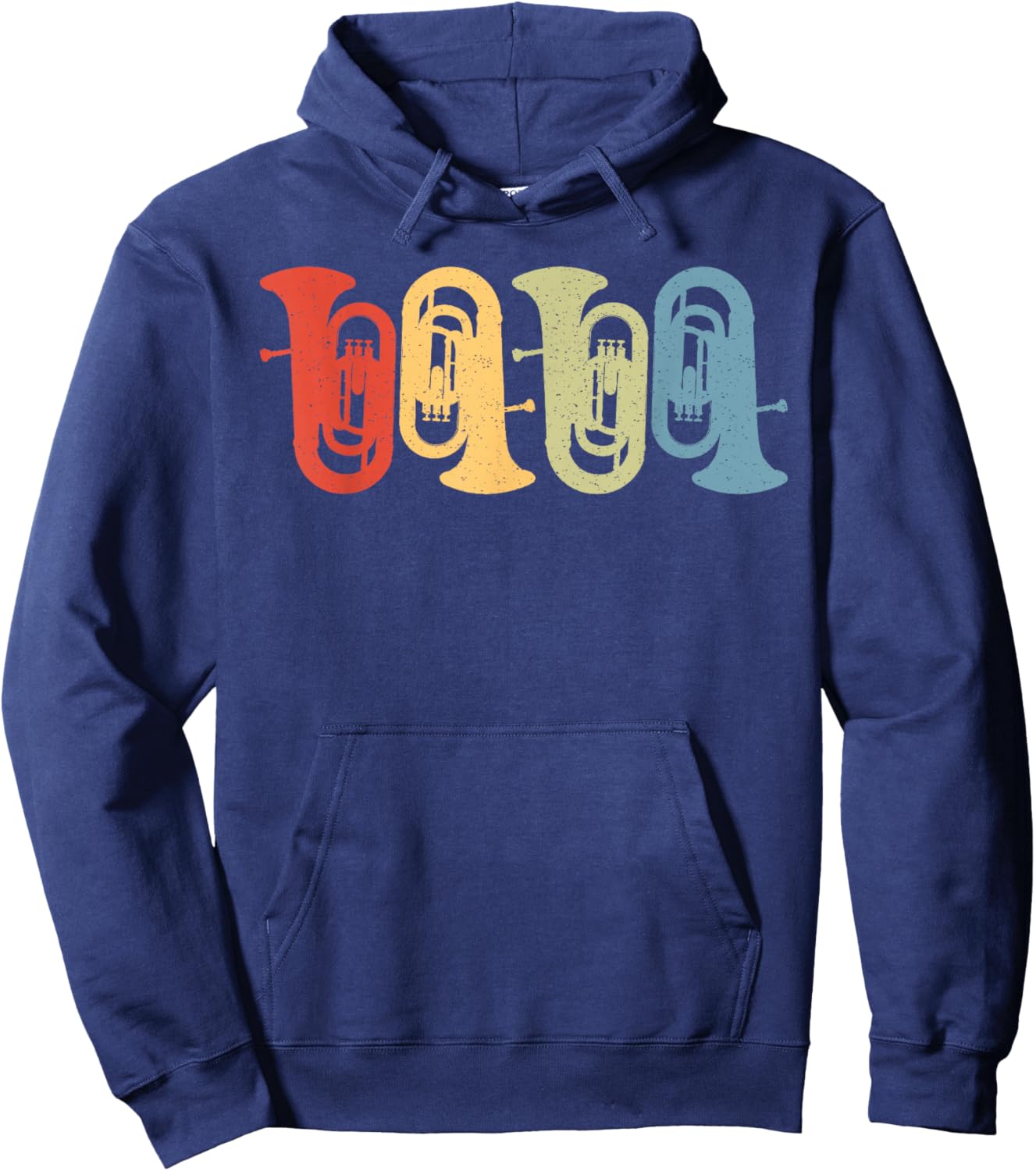 Euphonium Retro Hoodie - Hoodie | Navy