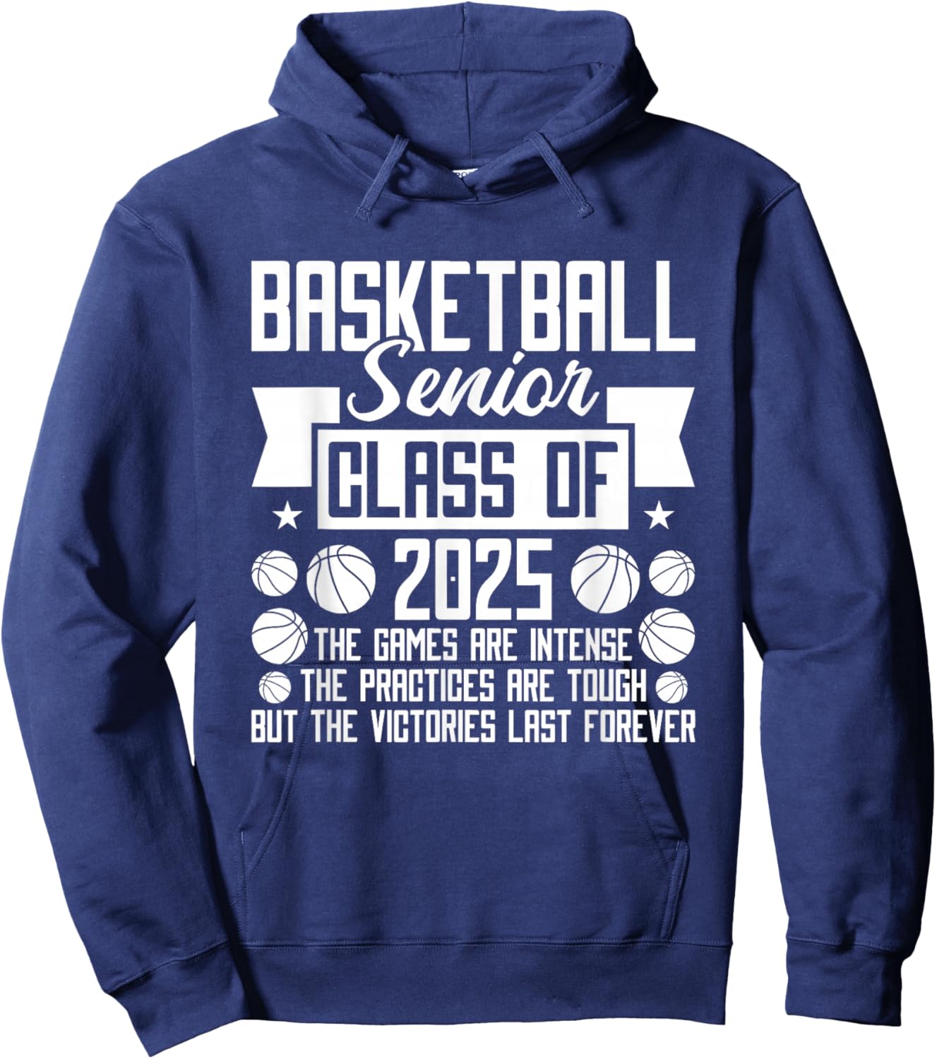 Class of 2025 Basketball Senior Night Hoodie - Hoodie | Navy