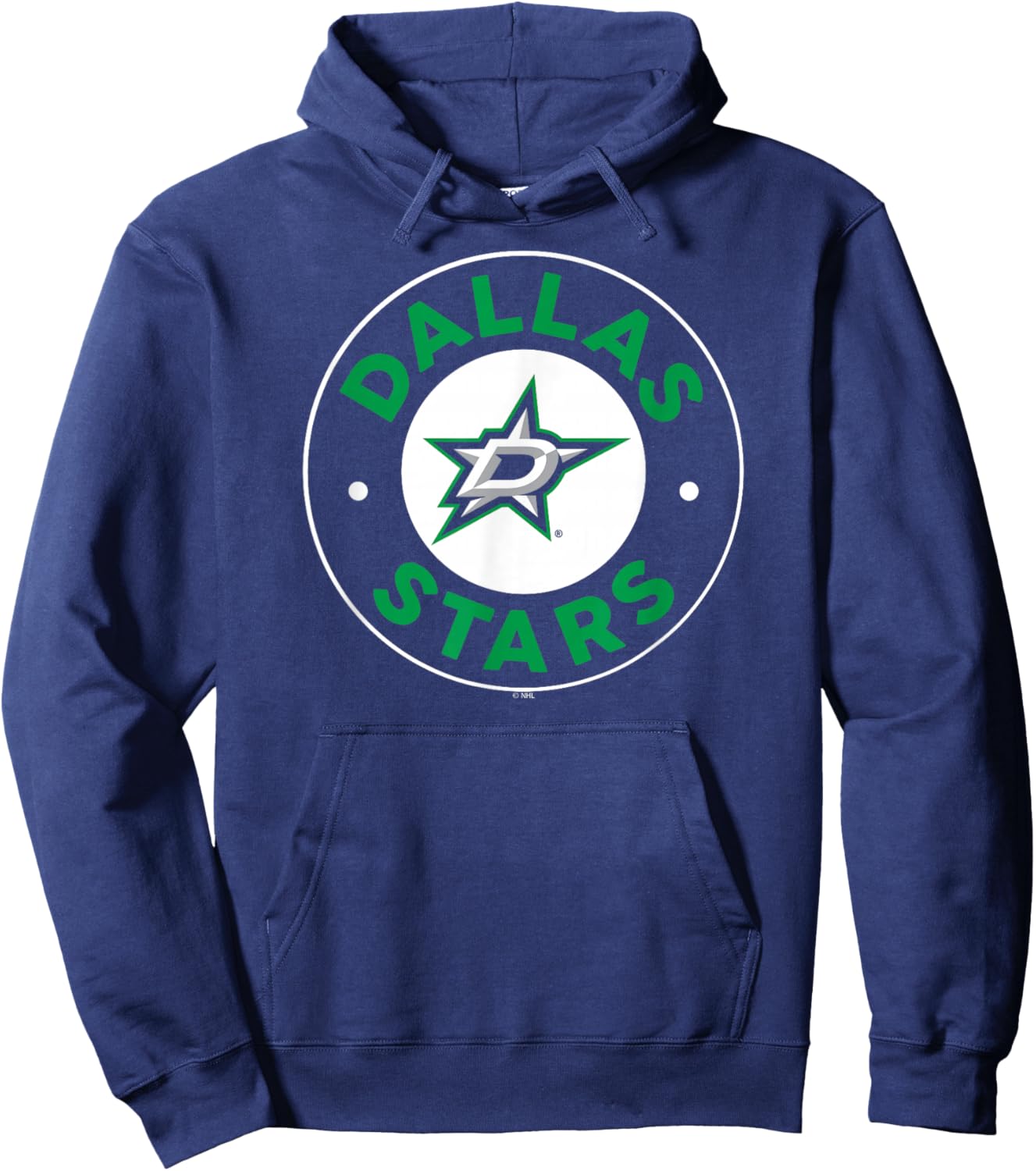 Dallas Stars Symbol Black Officially Licensed Hoodie - Hoodie | Navy